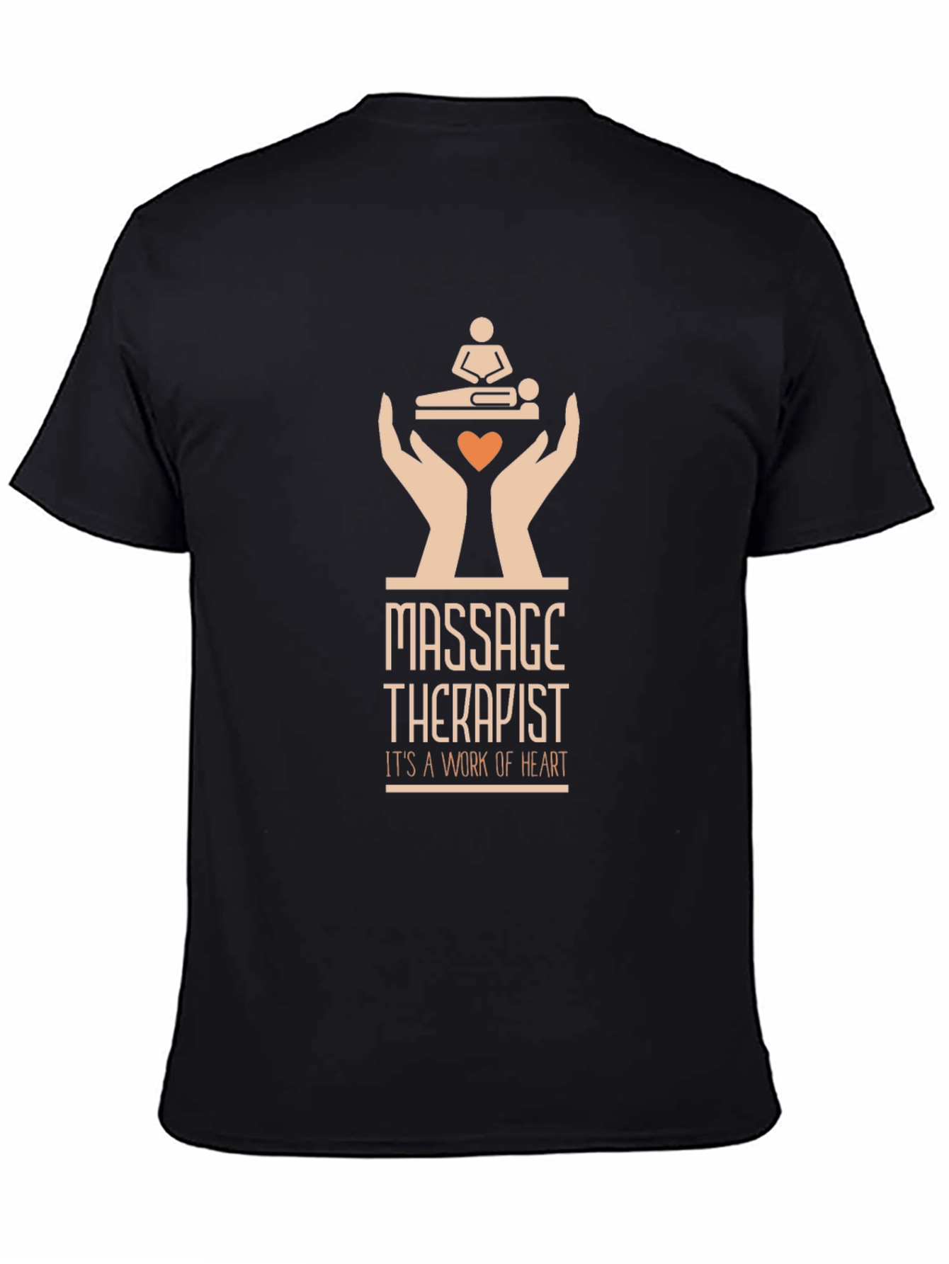 Massage Therapist Work of Heart Graphic T-Shirt
