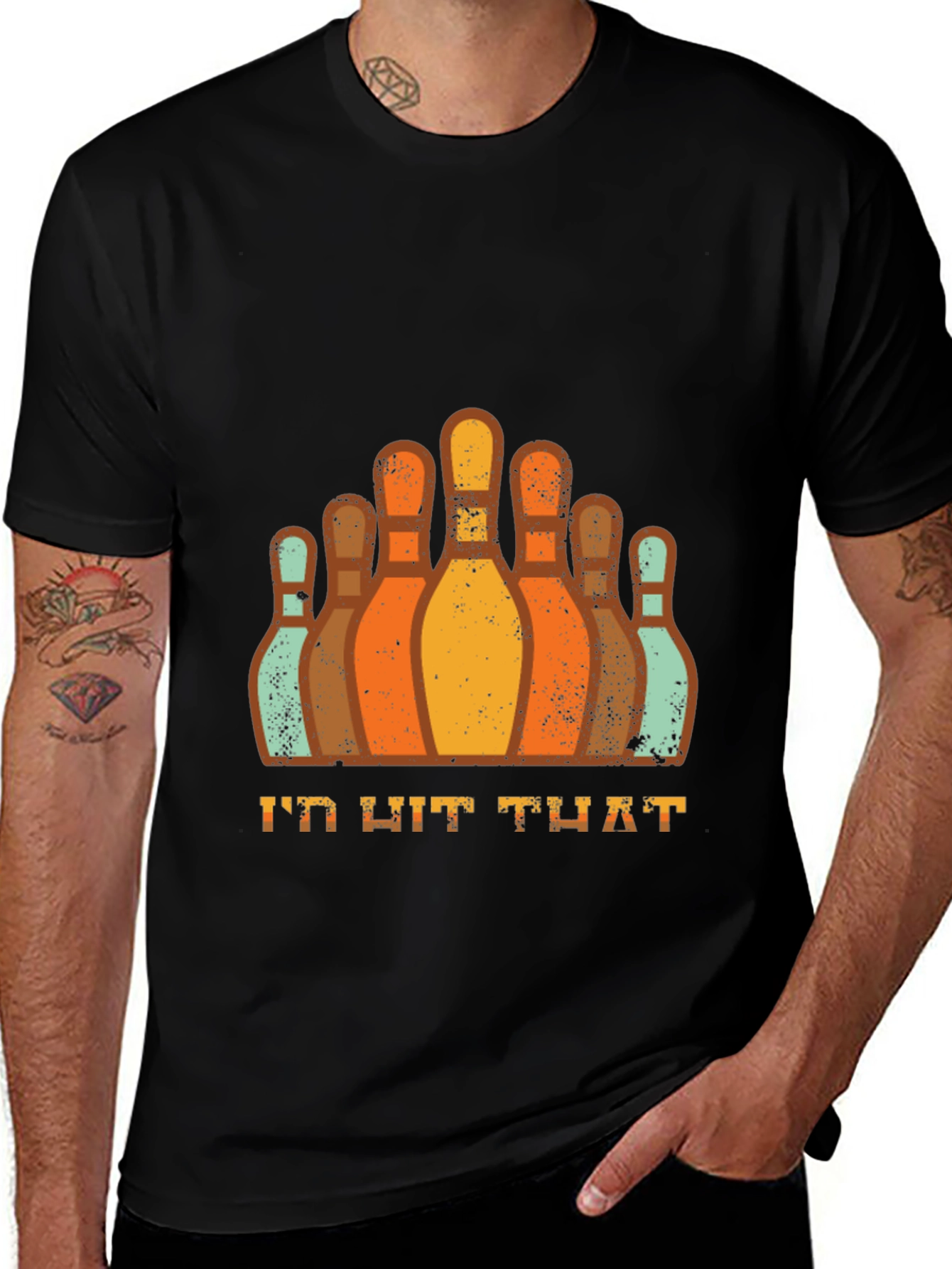 Bowling Id Hit That Graphic Tee