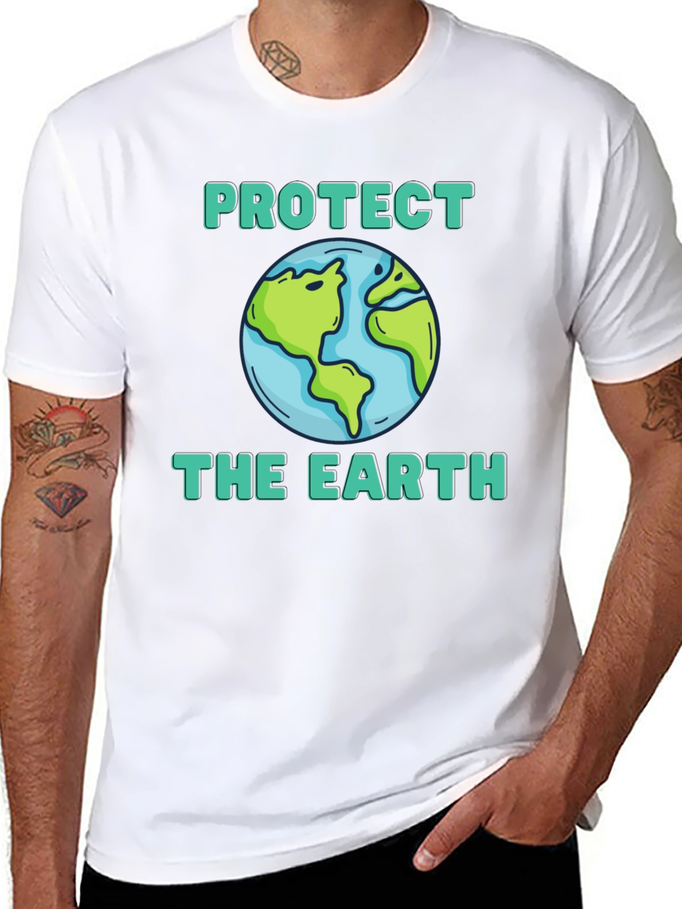 Protect the Earth Graphic Tee - Eco-Friendly Shirt