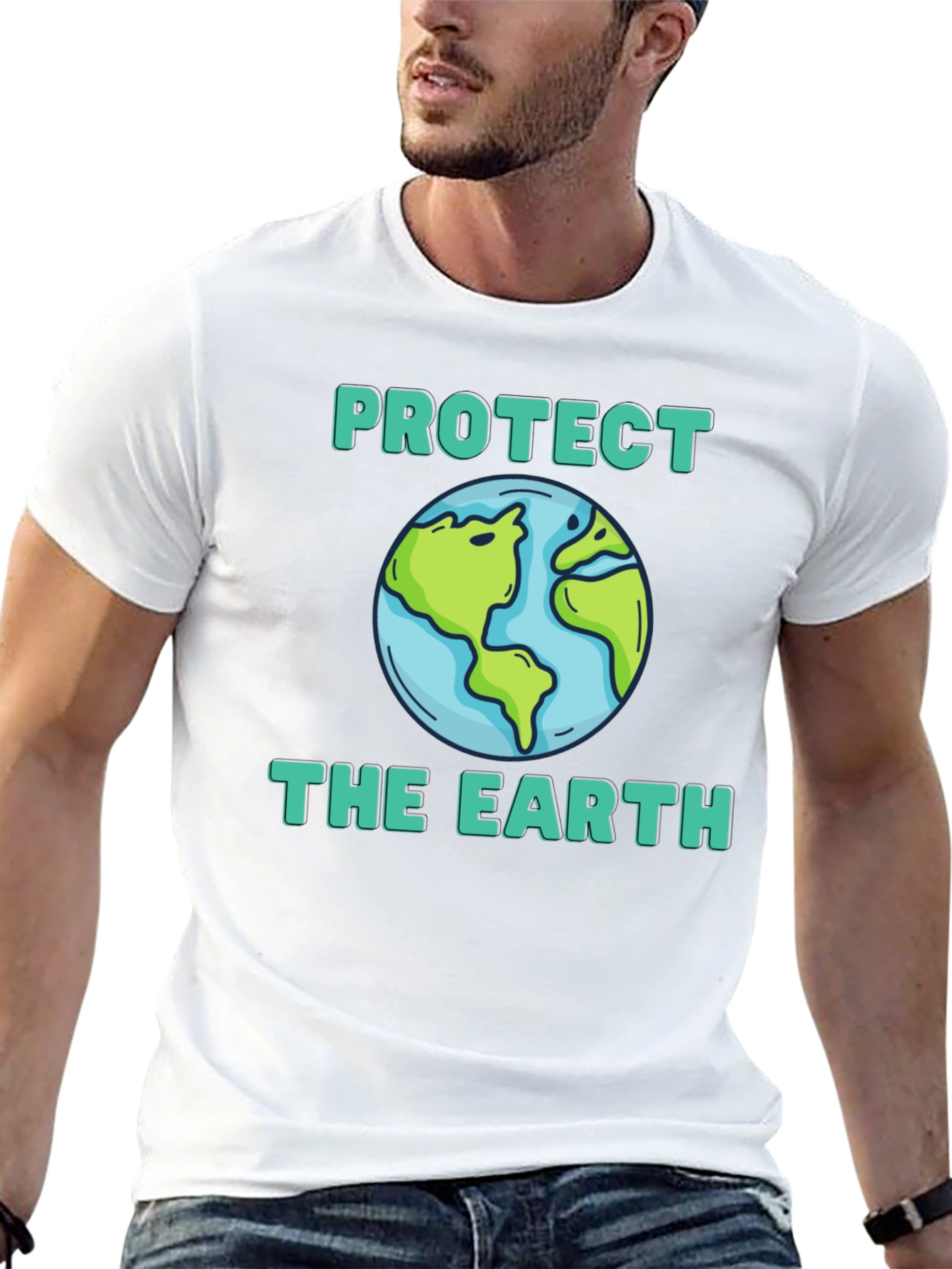 Protect the Earth Graphic Tee - Eco-Friendly Shirt