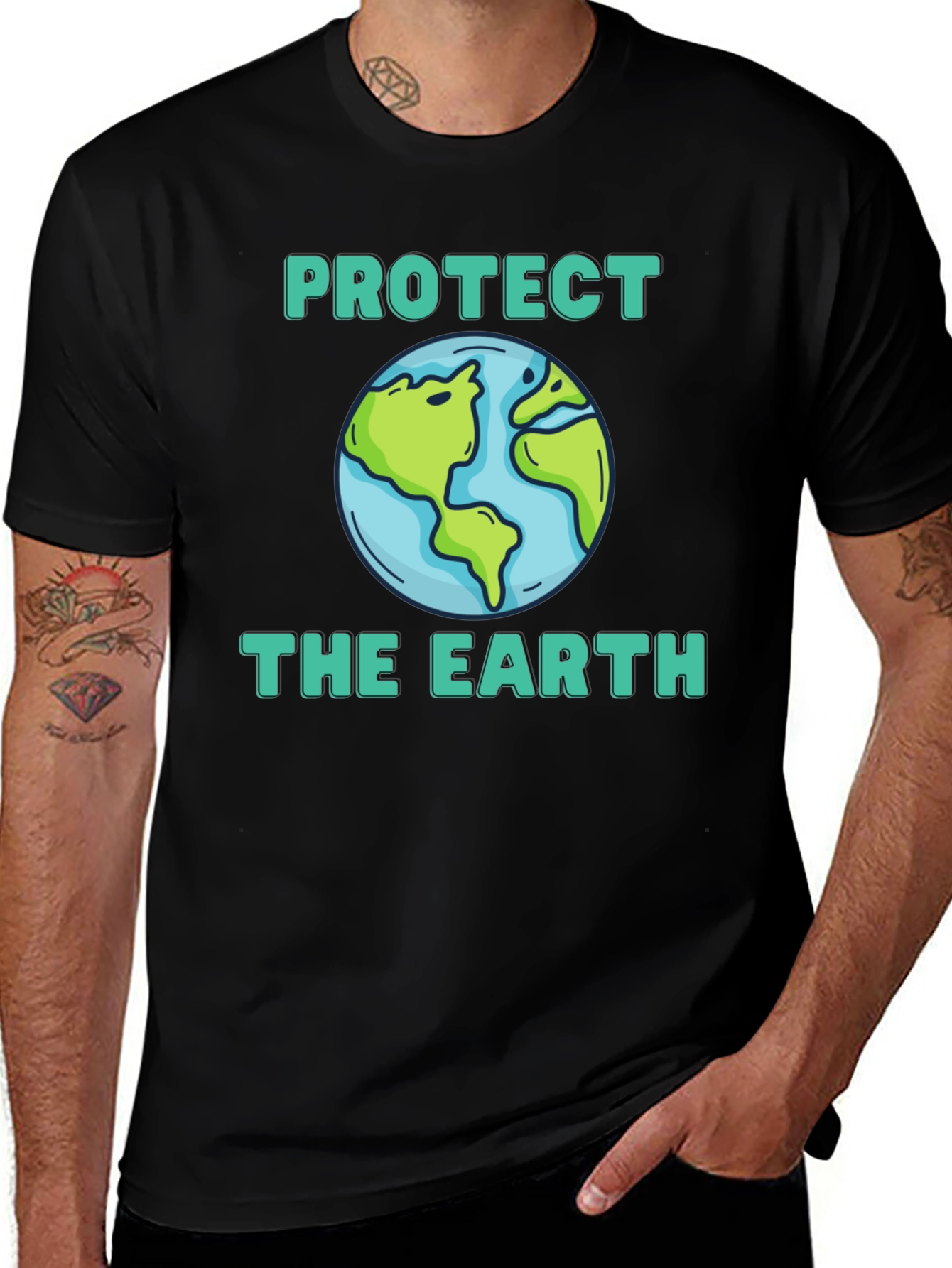 Protect the Earth Graphic Tee - Eco-Friendly Shirt