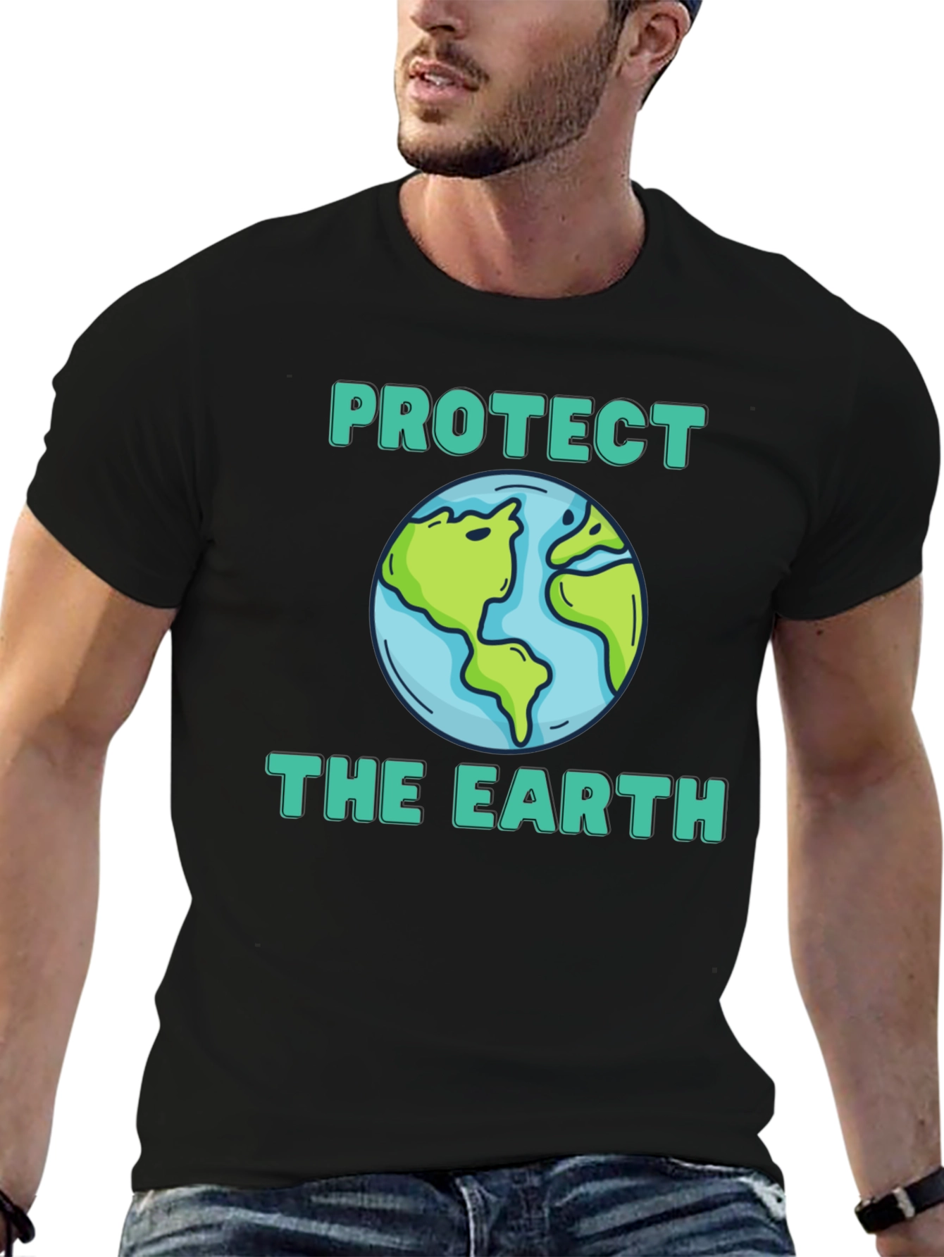 Protect the Earth Graphic Tee - Eco-Friendly Shirt