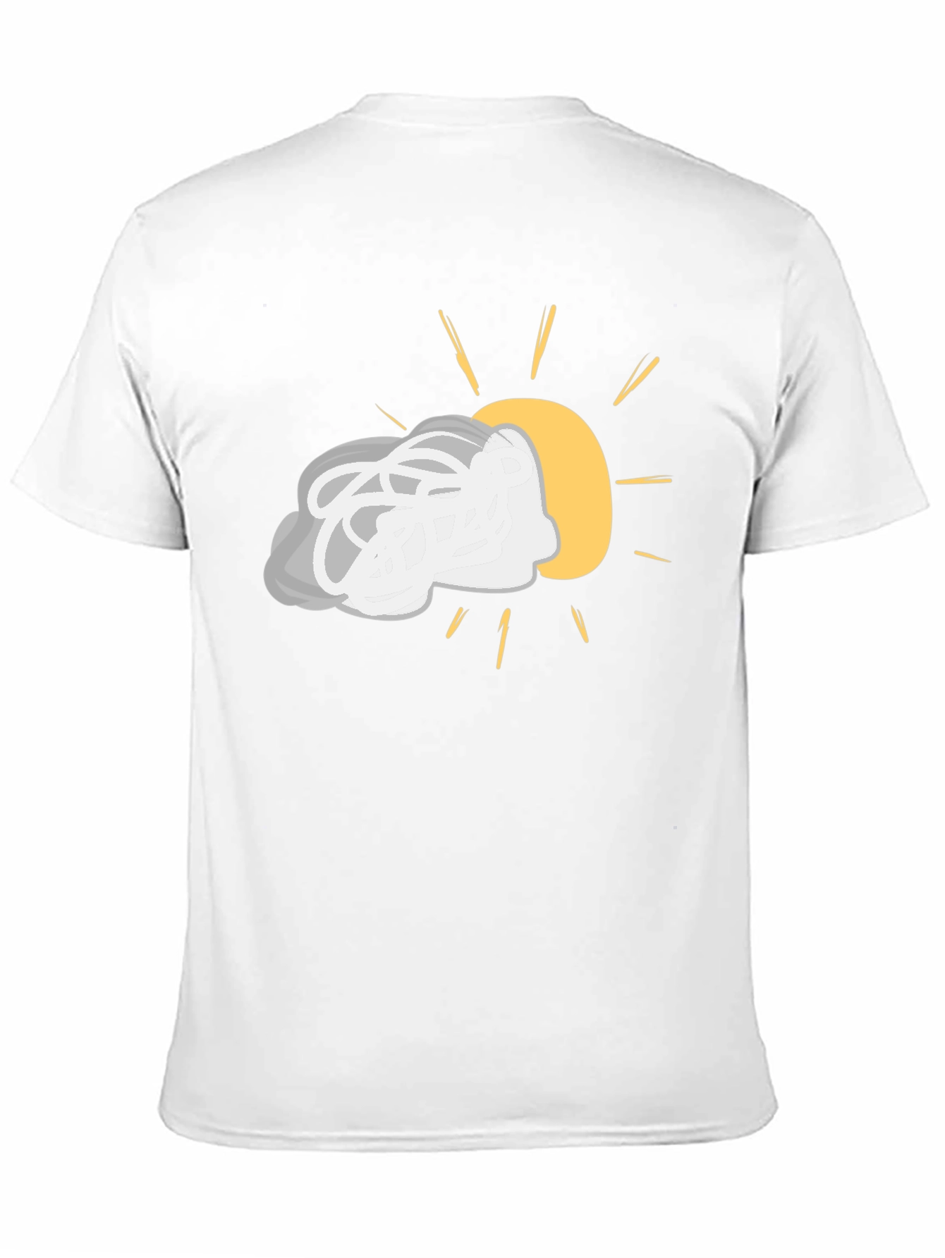 Cloudy with a Chance of Sun Black Tee