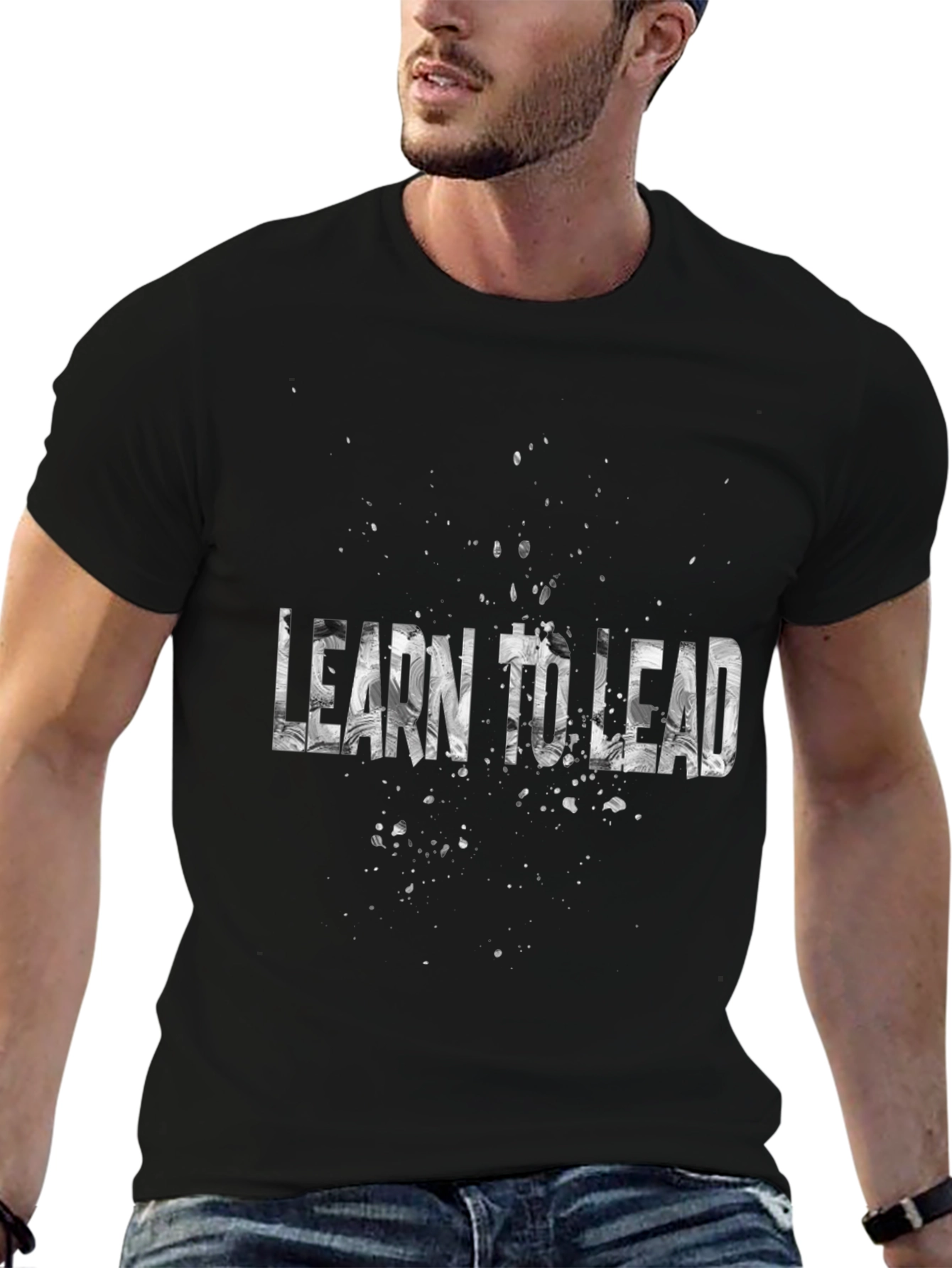 Learn to Lead Graphic T-Shirt - Motivational Tee