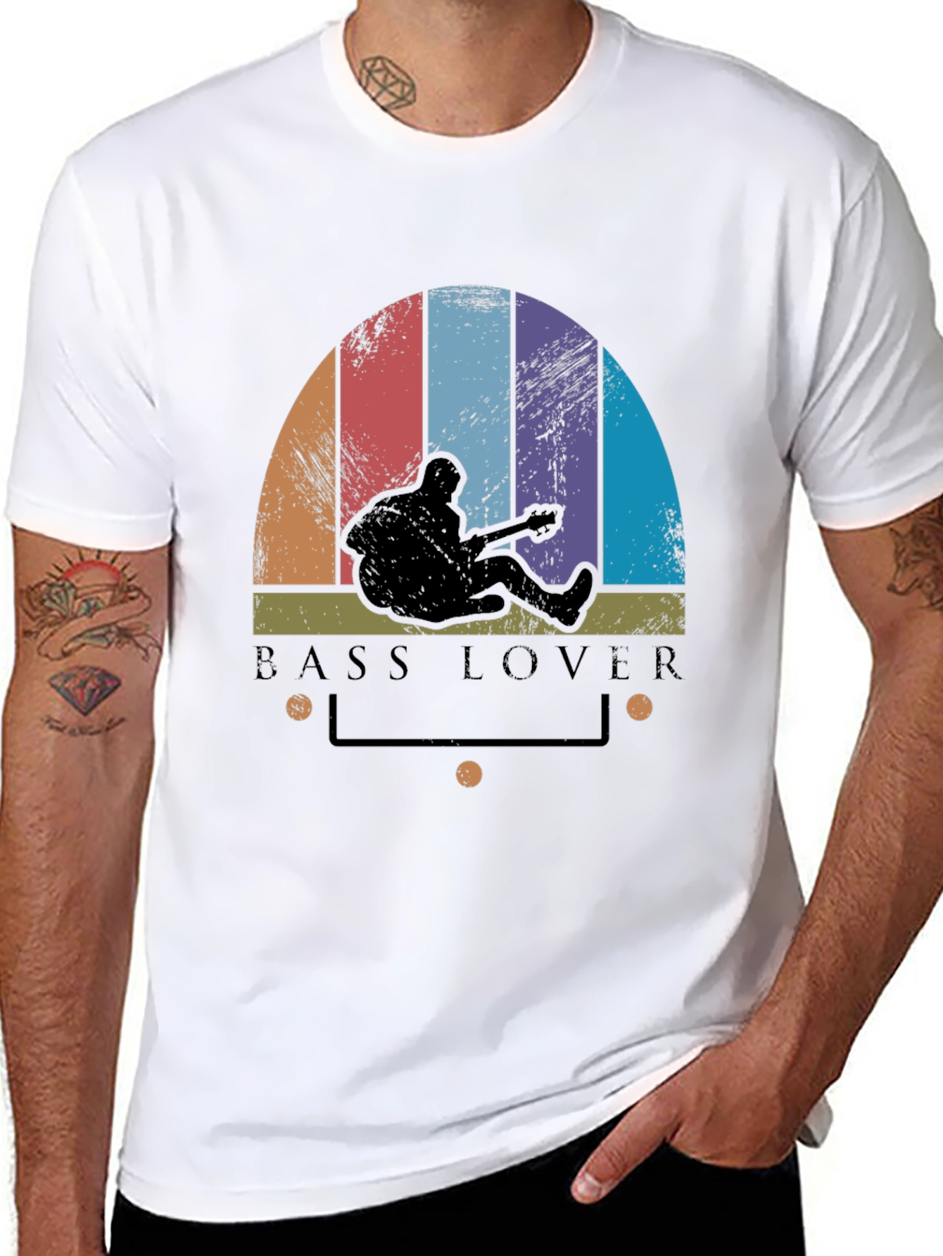 Bass Lover T-Shirt - Retro Style Music Tee