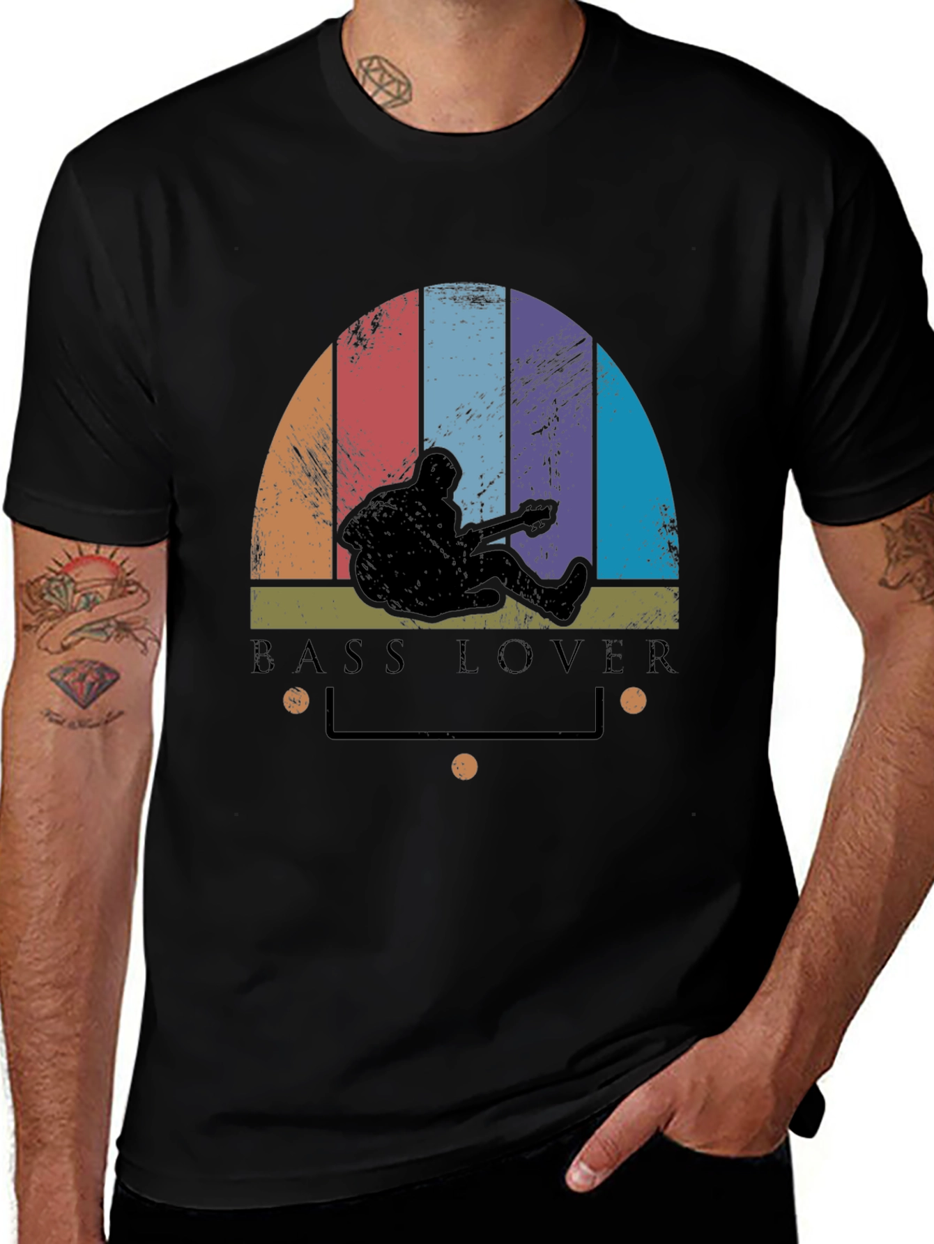 Bass Lover T-Shirt - Retro Style Music Tee