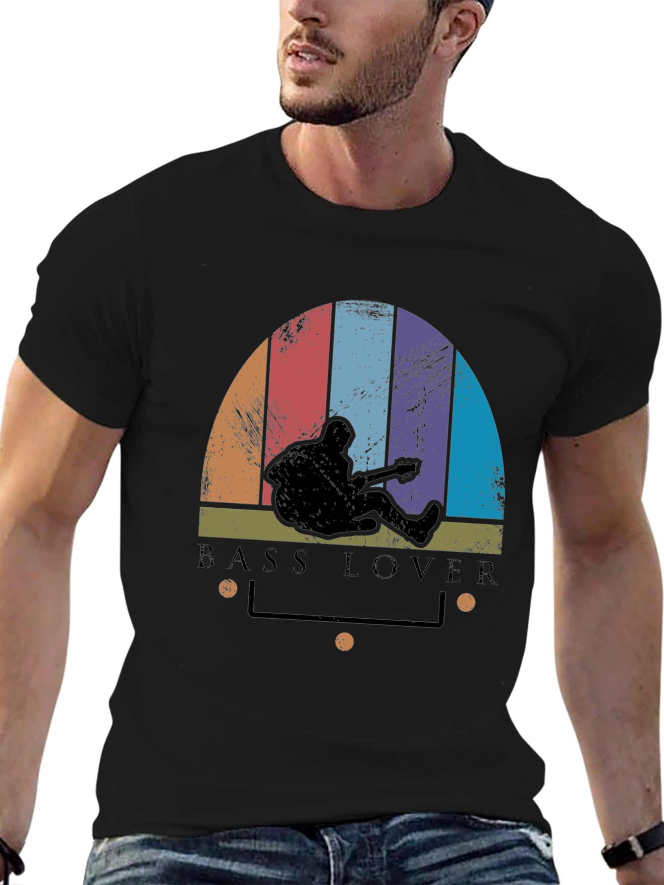 Bass Lover T-Shirt - Retro Style Music Tee