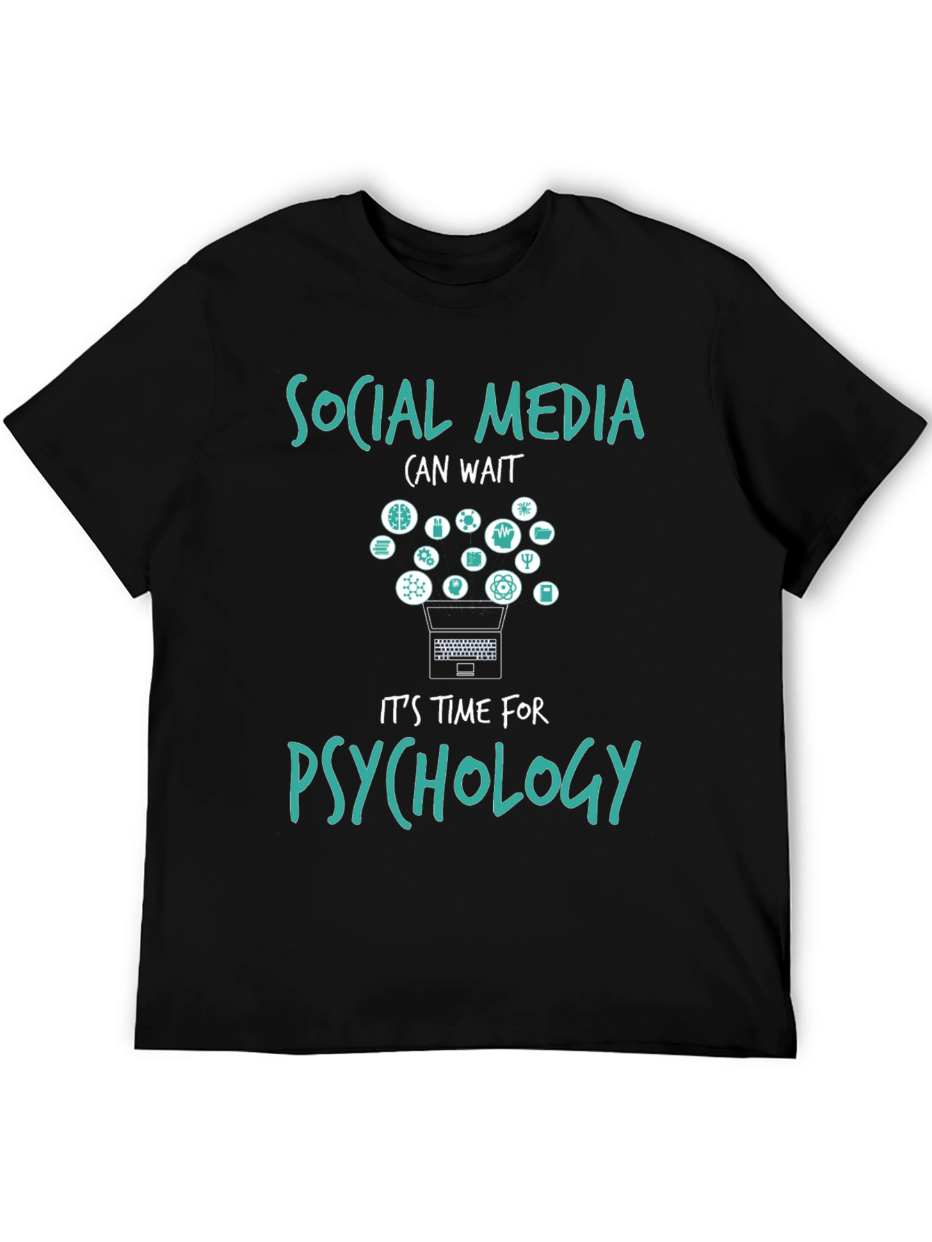 Psychology T-Shirt: Social Media Can Wait!
