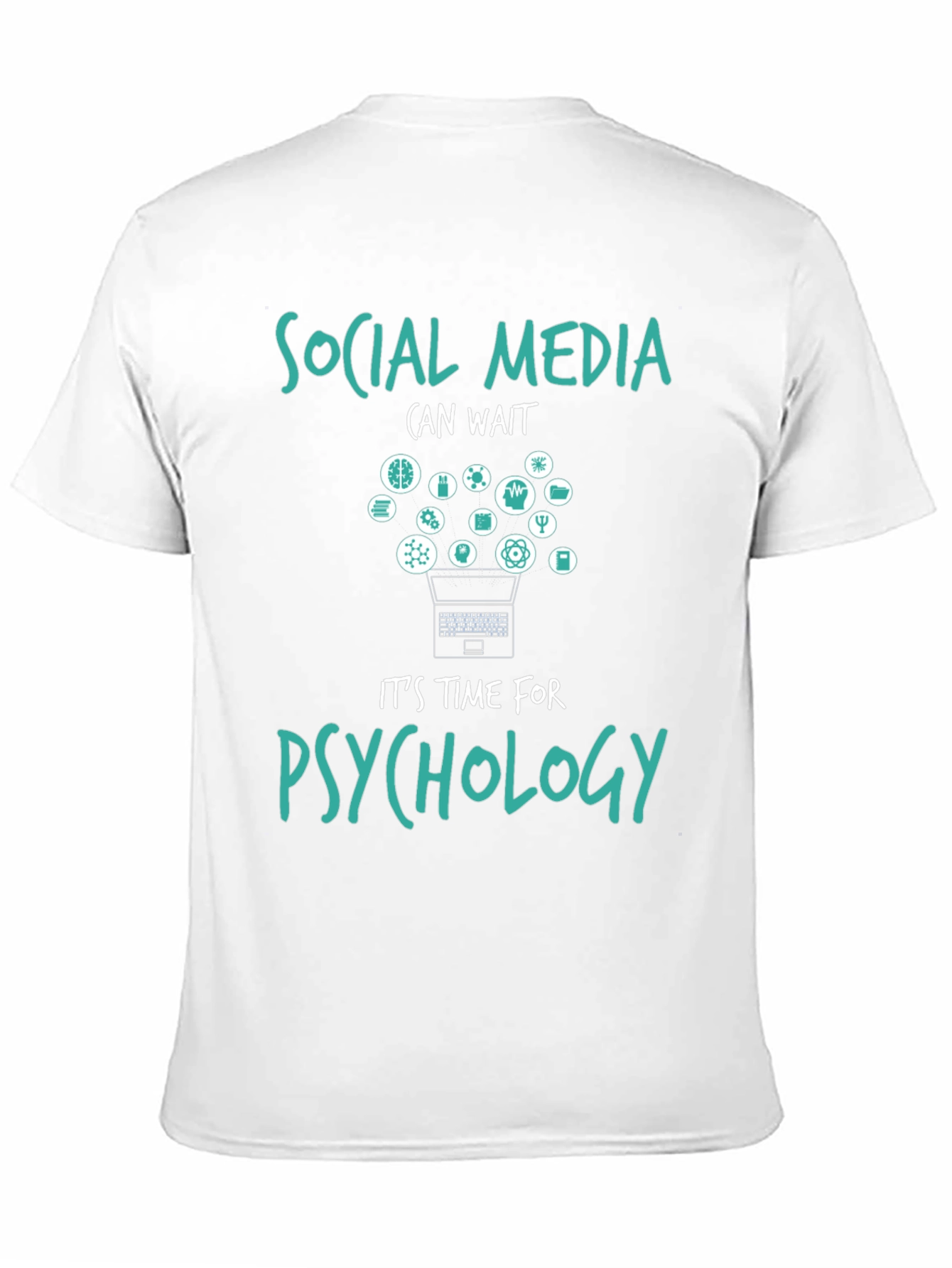Psychology T-Shirt: Social Media Can Wait!