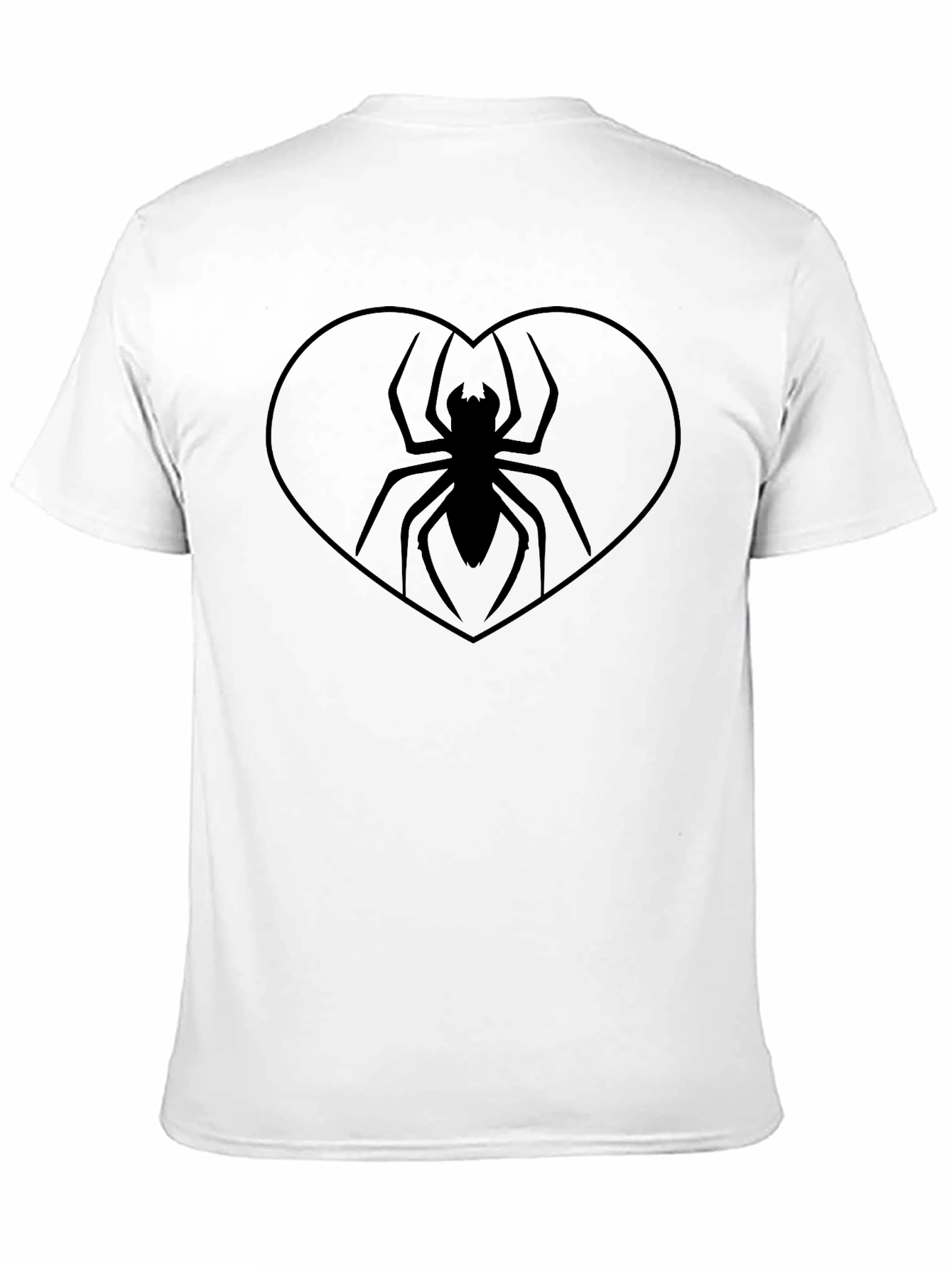 Spider Heart Graphic Tee - Mens Black T-Shirt