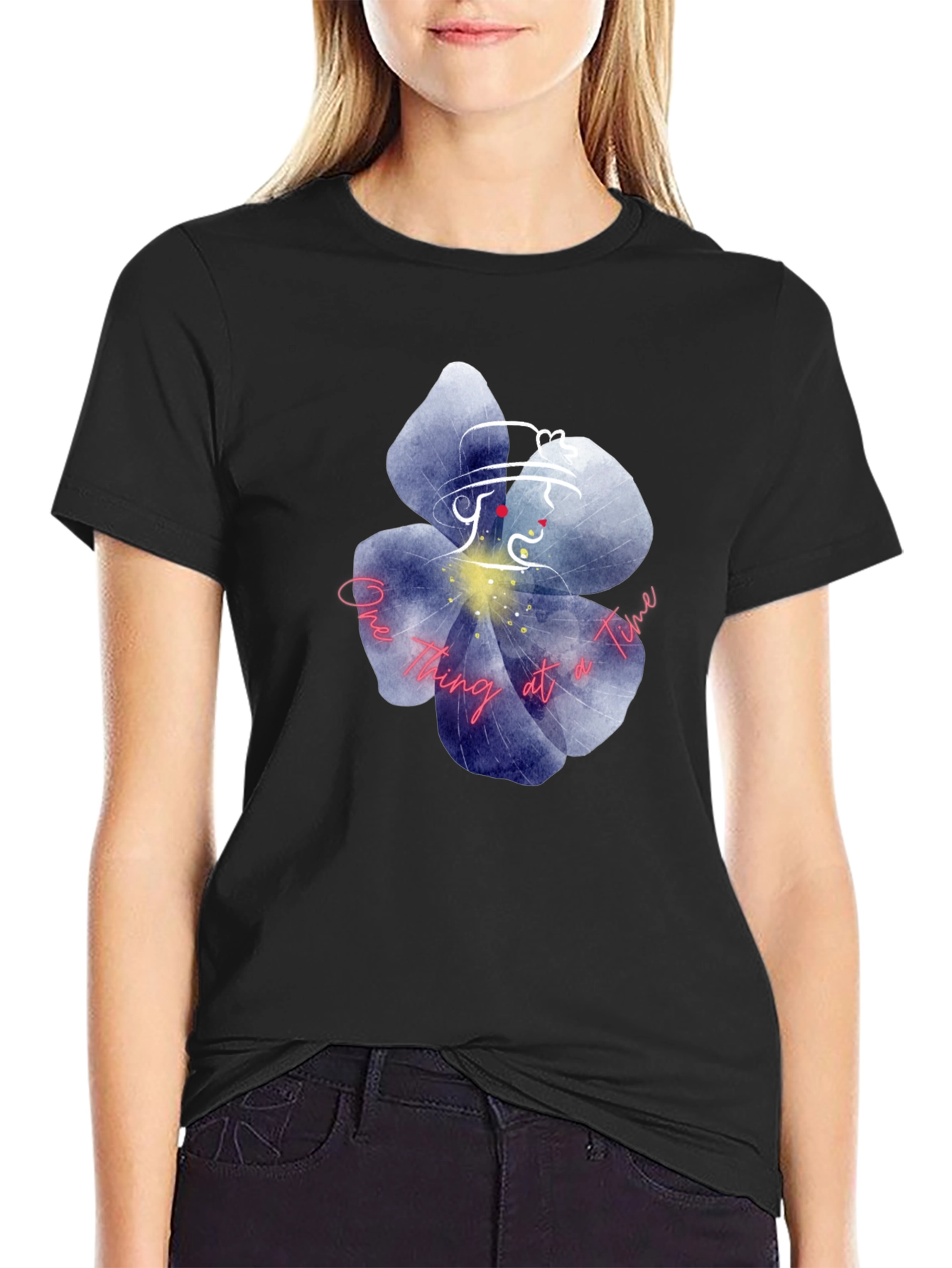 Floral Silhouette Graphic Tee