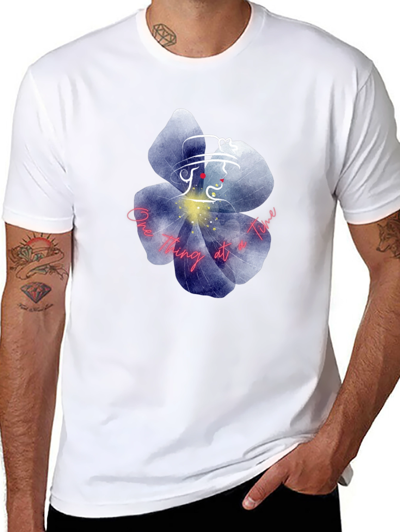 Floral Silhouette Graphic Tee