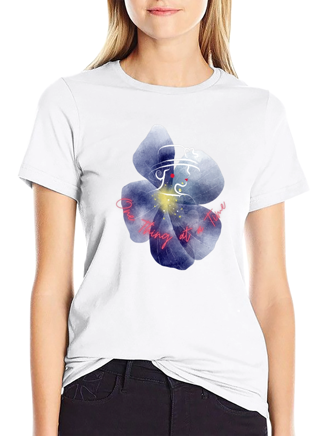 Floral Silhouette Graphic Tee