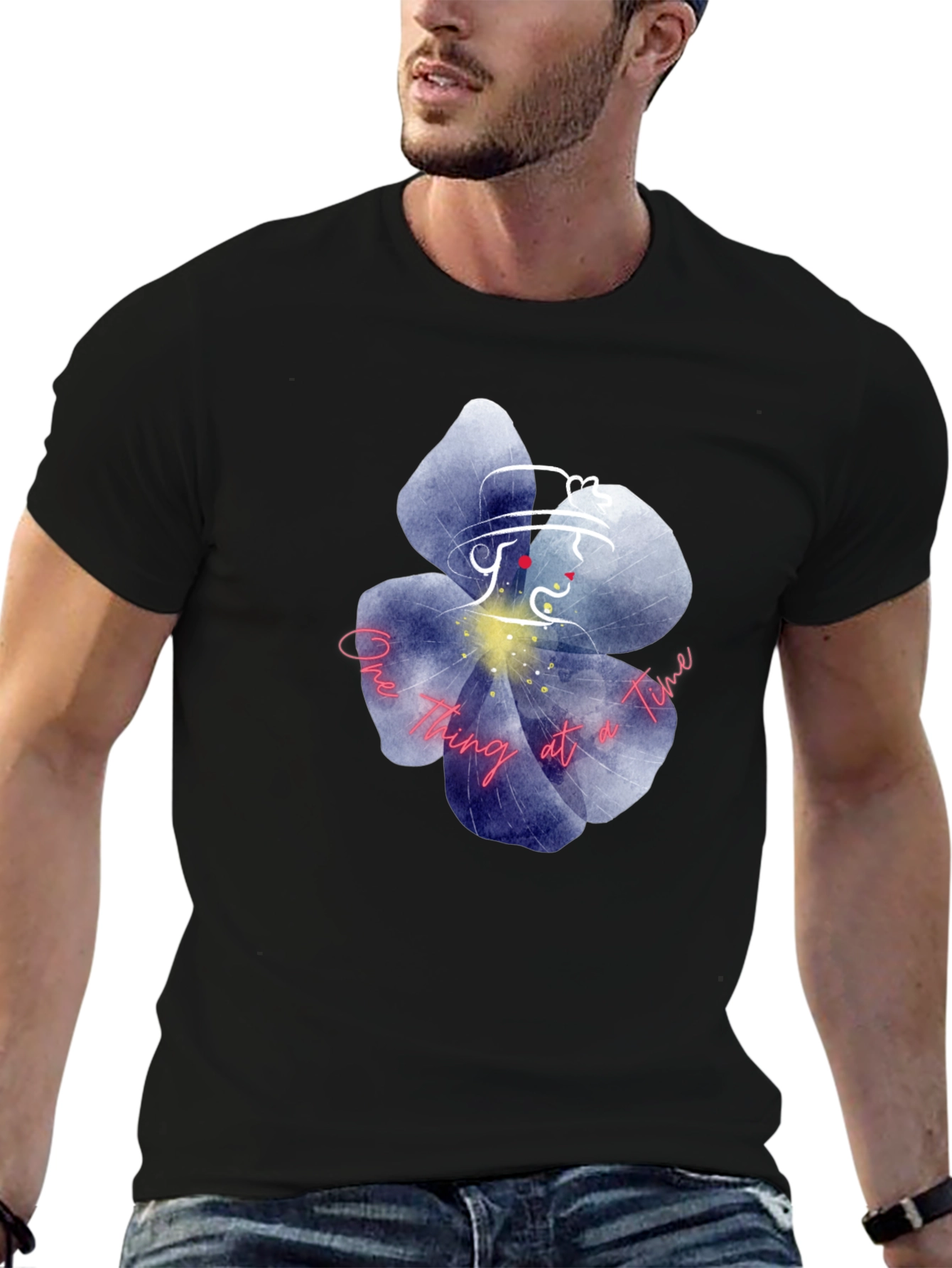 Floral Silhouette Graphic Tee