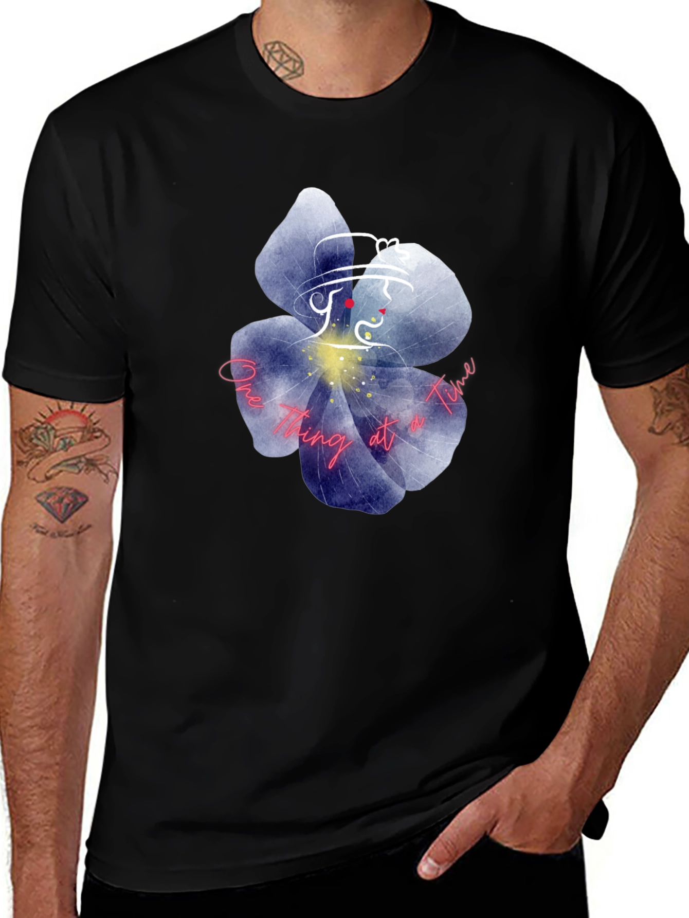 Floral Silhouette Graphic Tee