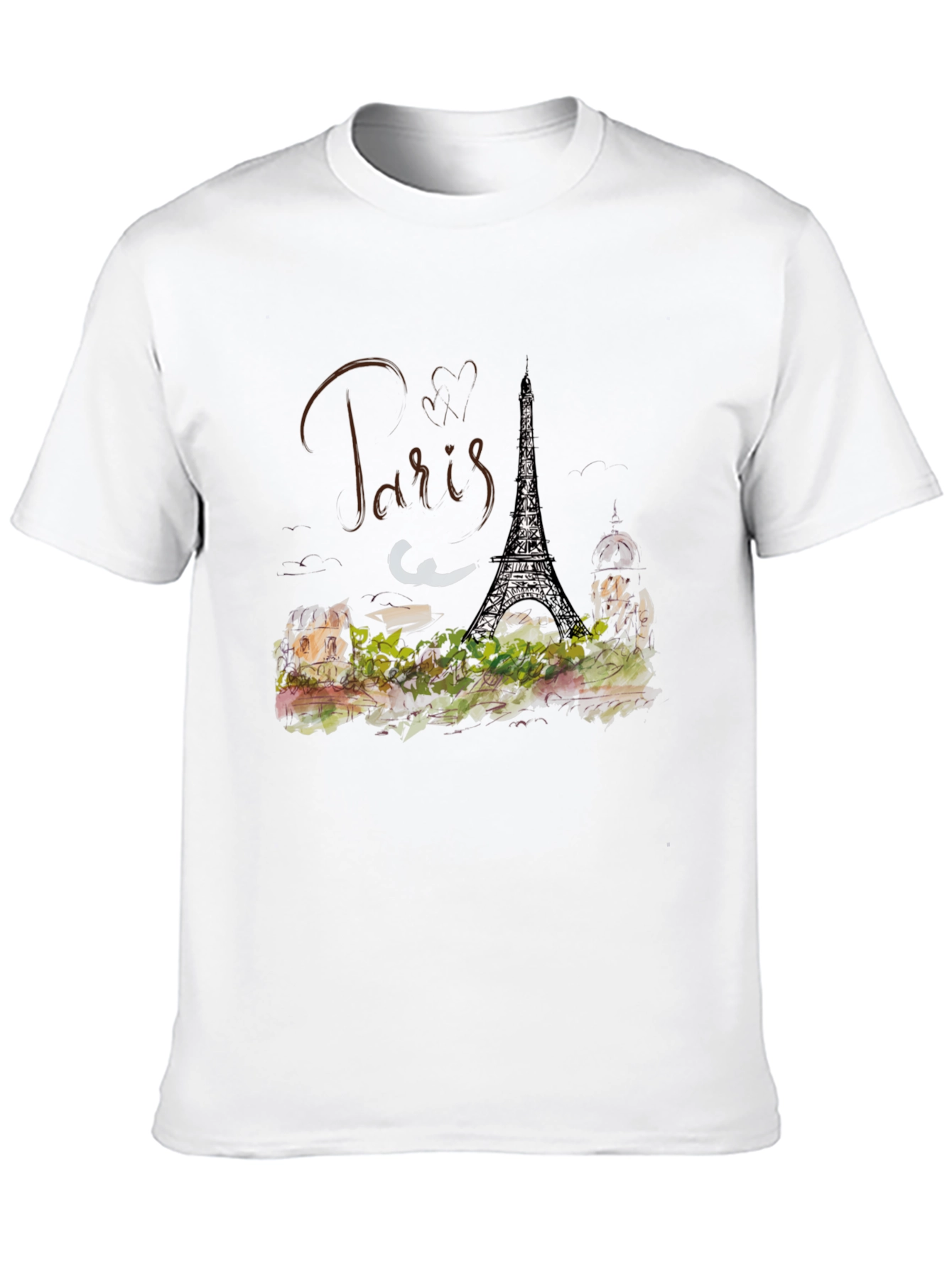 Paris Eiffel Tower Graphic Tee - Trendy Design