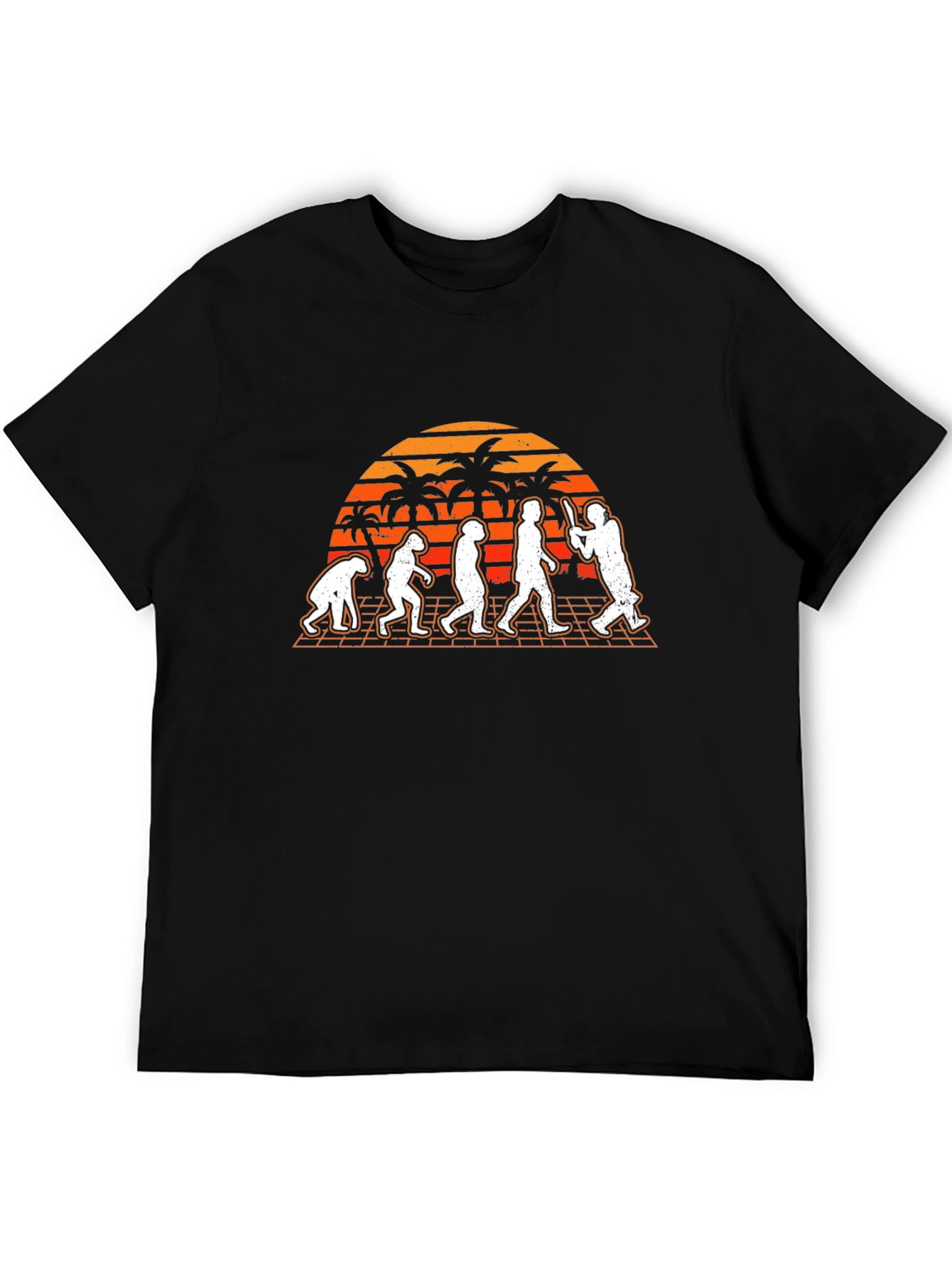 Evolution of Cricket Black T-Shirt