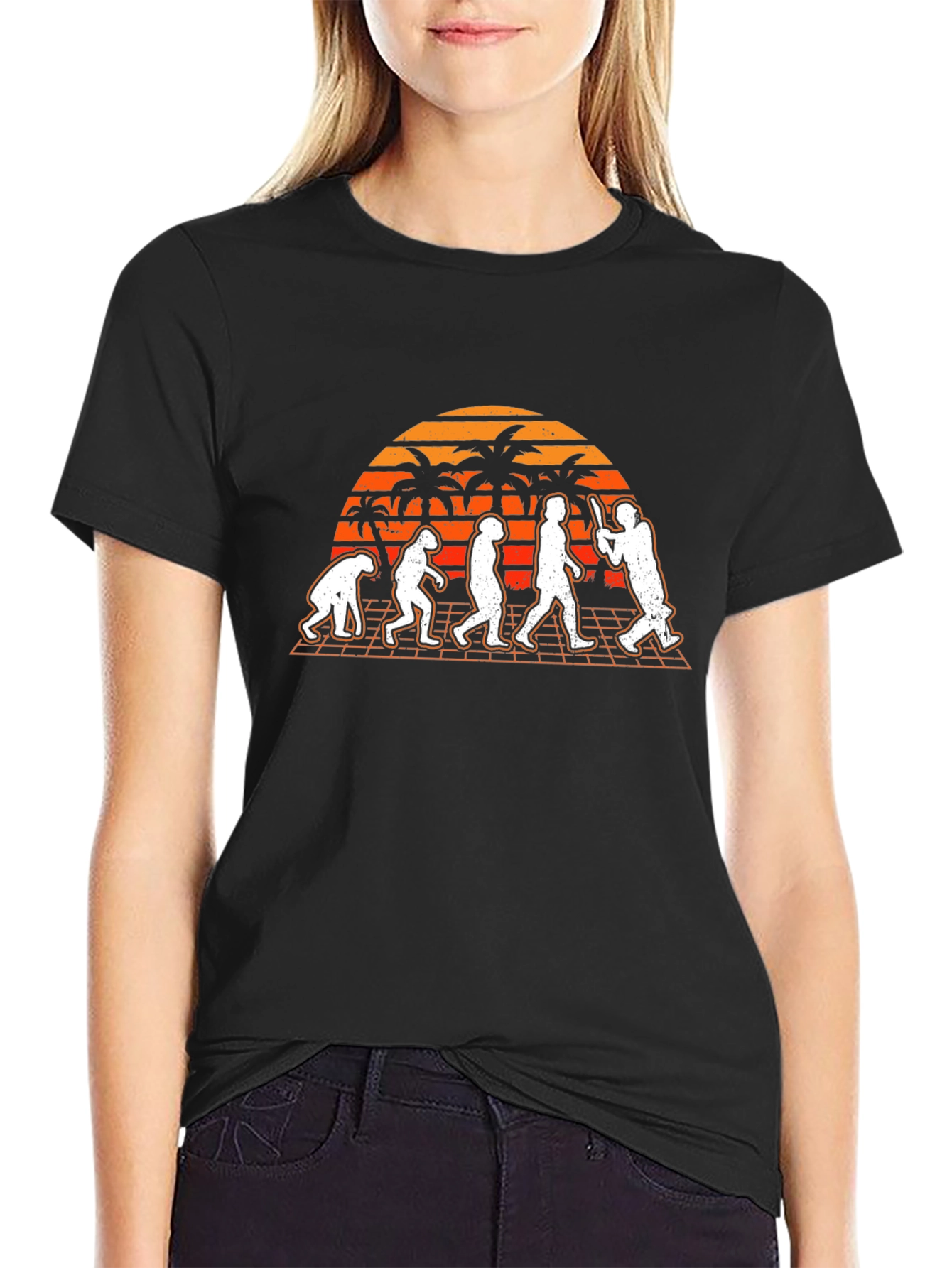 Evolution of Cricket Black T-Shirt