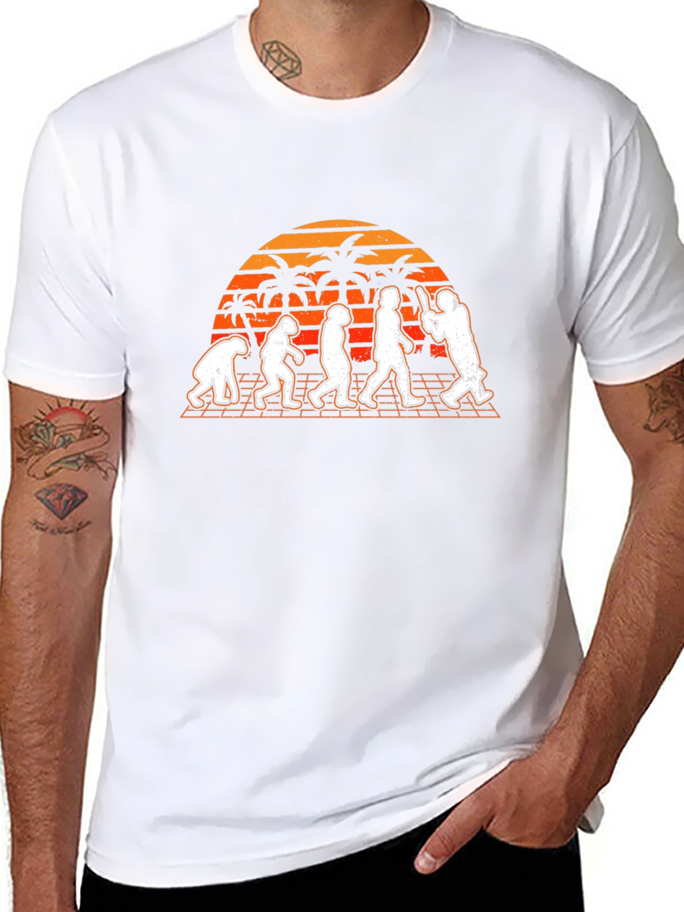 Evolution of Cricket Black T-Shirt