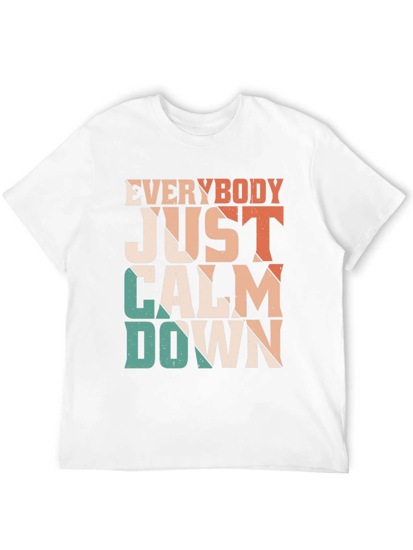 Everybody Just Calm Down Retro Graphic Tee