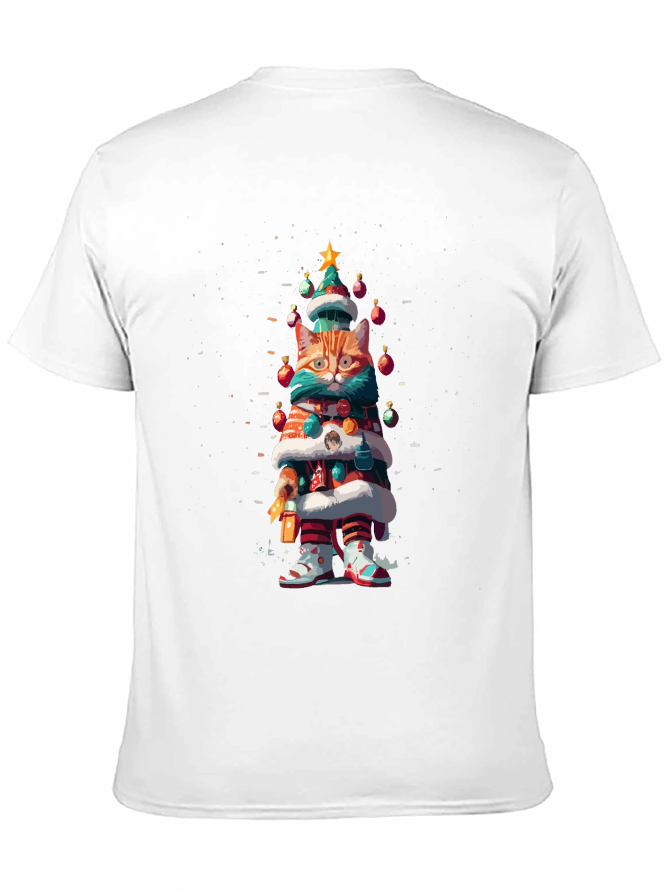 Festive Cat Christmas Tree T-Shirt