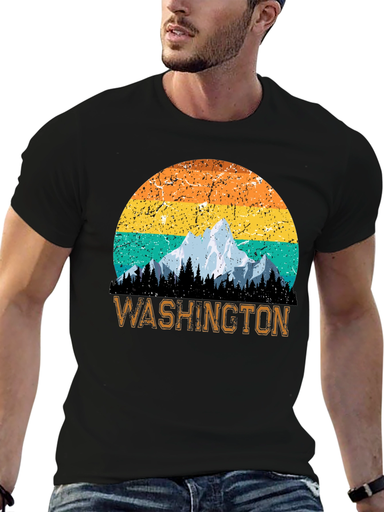 Washington Mountain Sunset T-Shirt