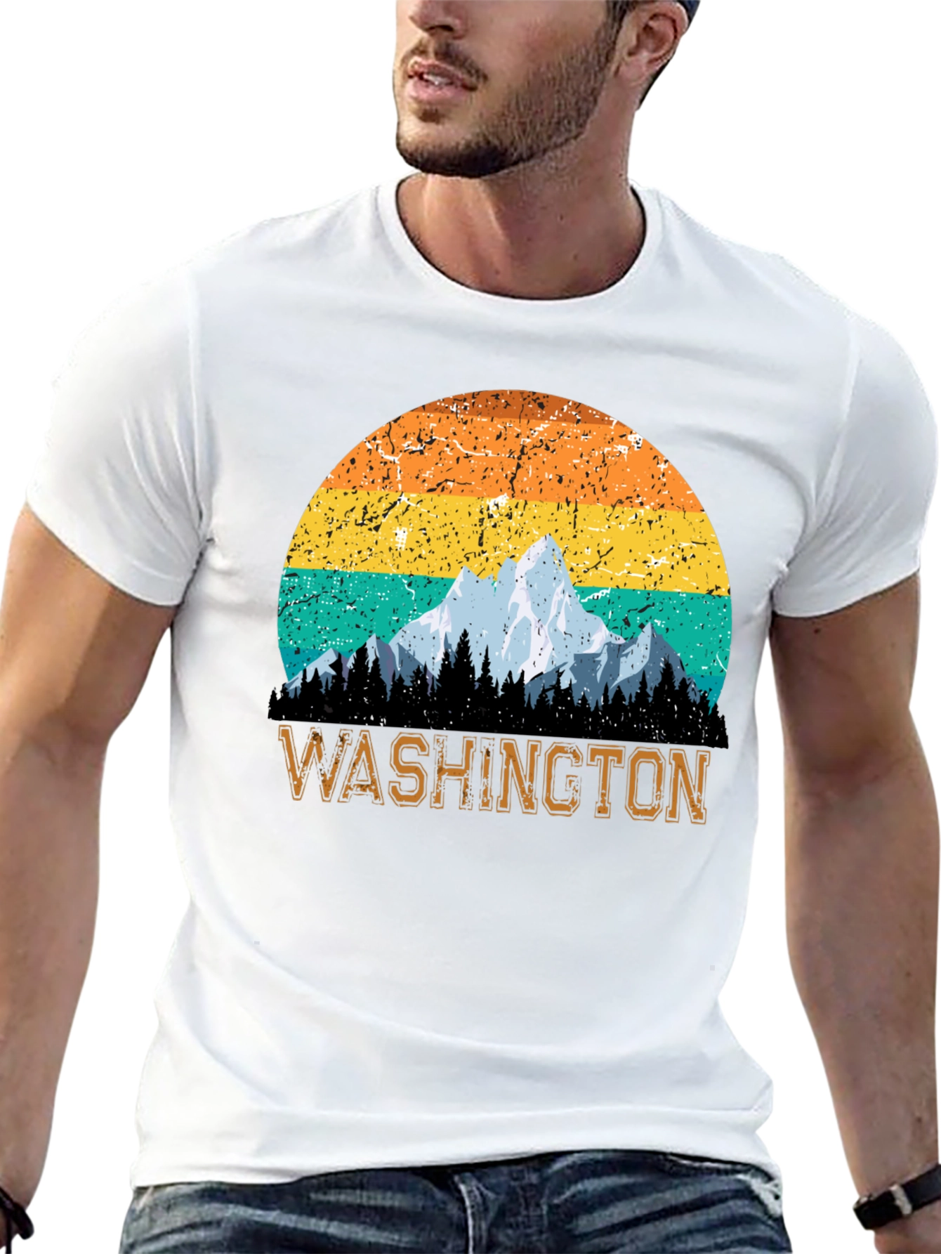 Washington Mountain Sunset T-Shirt