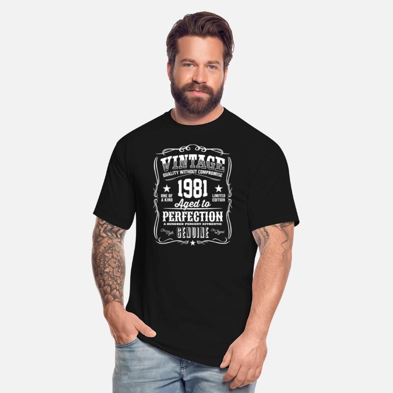 Vintage 1981 Aged to Perfection White Print