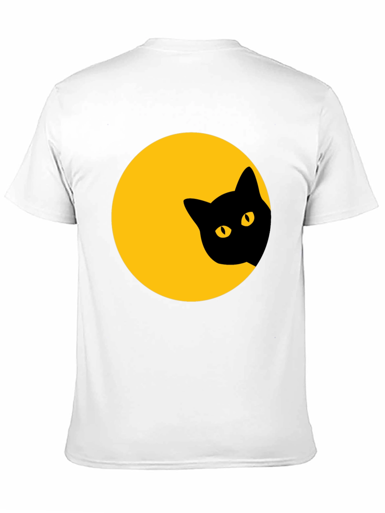 Black Cat Peek-a-Boo Graphic T-Shirt