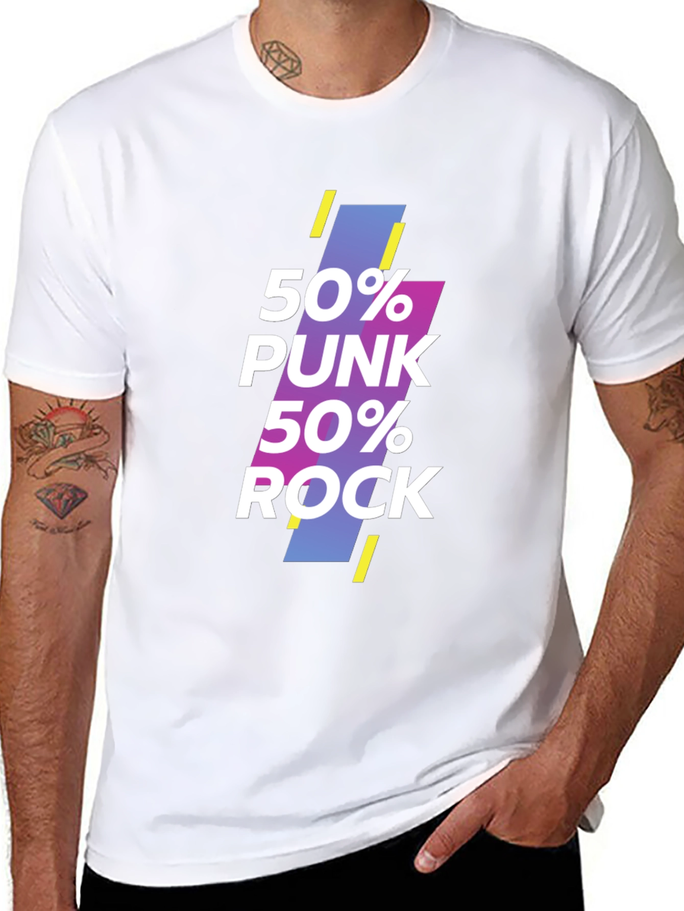 50% Punk 50% Rock Graphic T-Shirt