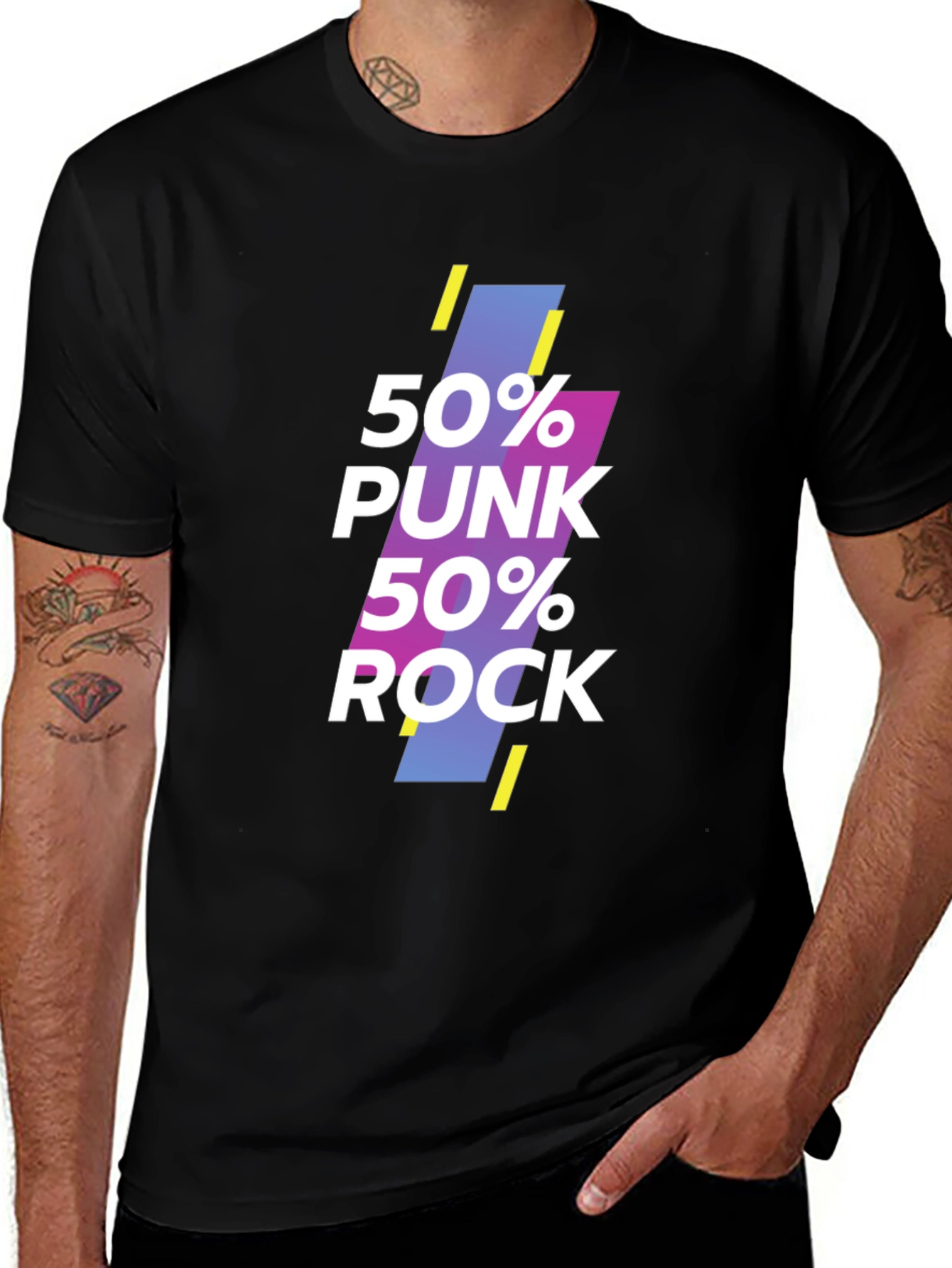 50% Punk 50% Rock Graphic T-Shirt