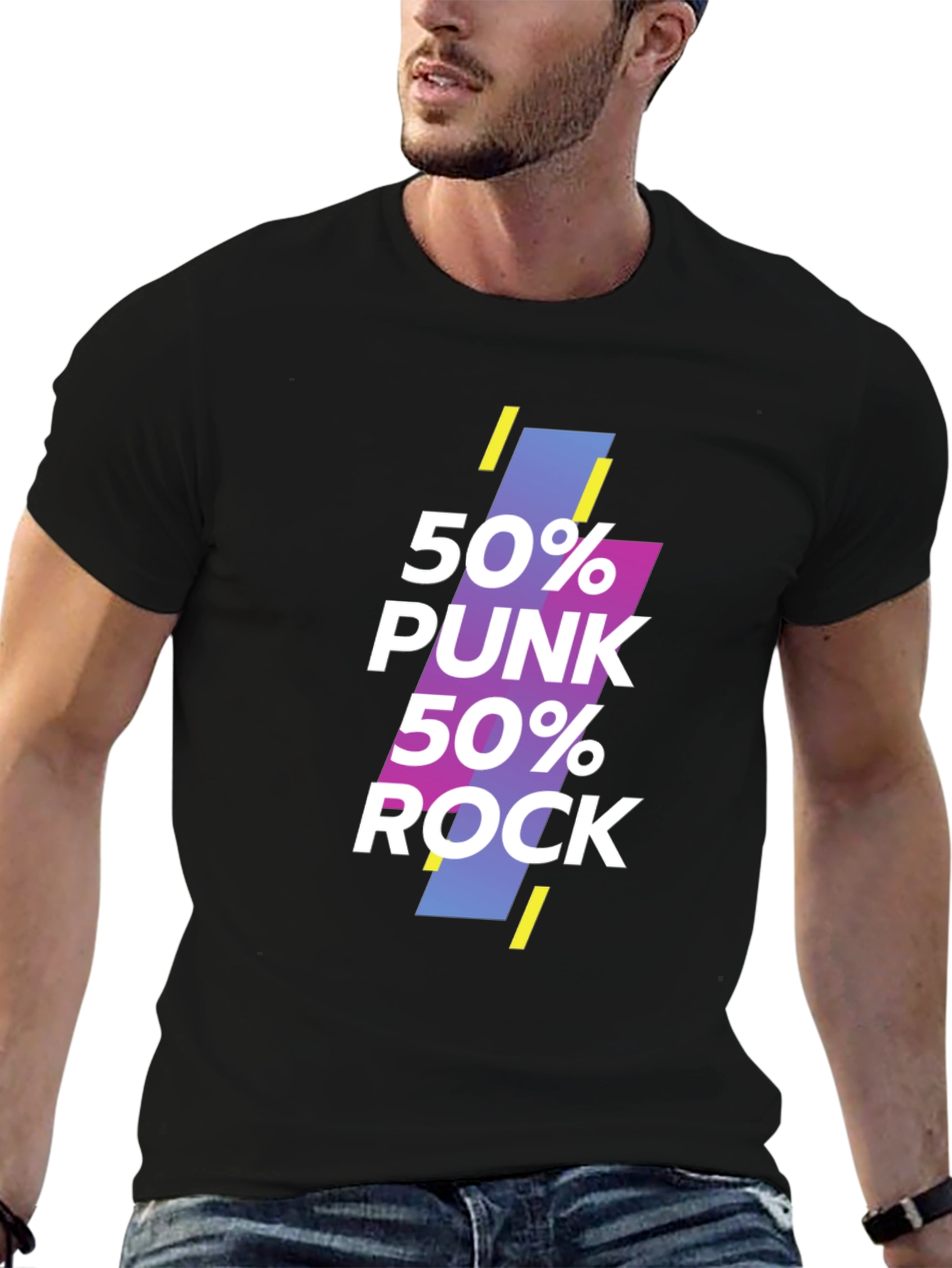 50% Punk 50% Rock Graphic T-Shirt