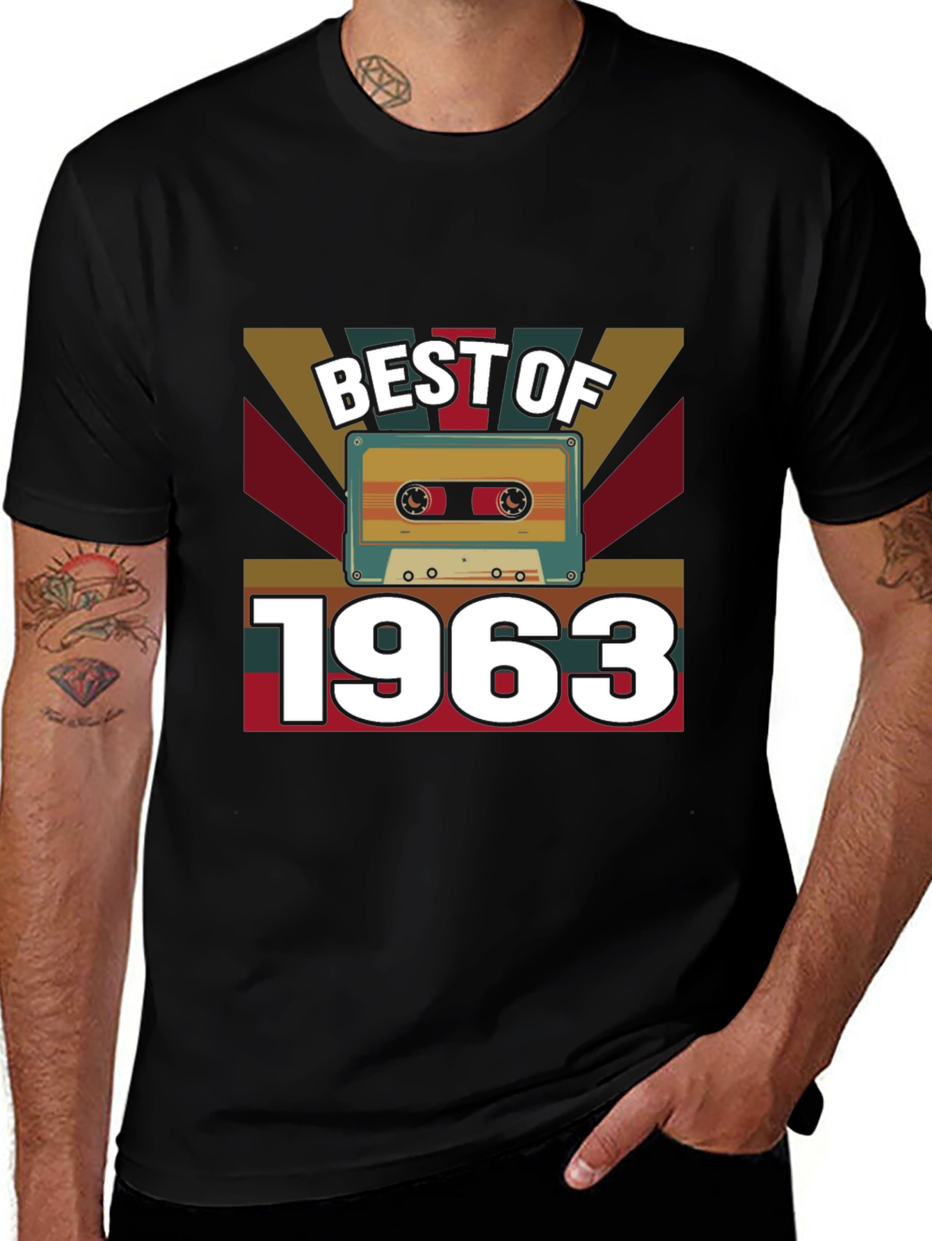Best of 1963 Cassette Tape Graphic T-Shirt