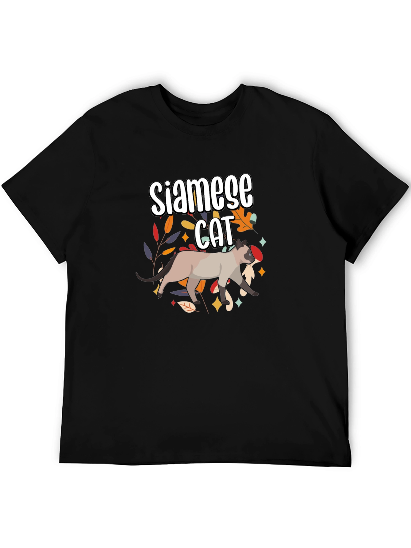 Siamese Cat Graphic T-Shirt
