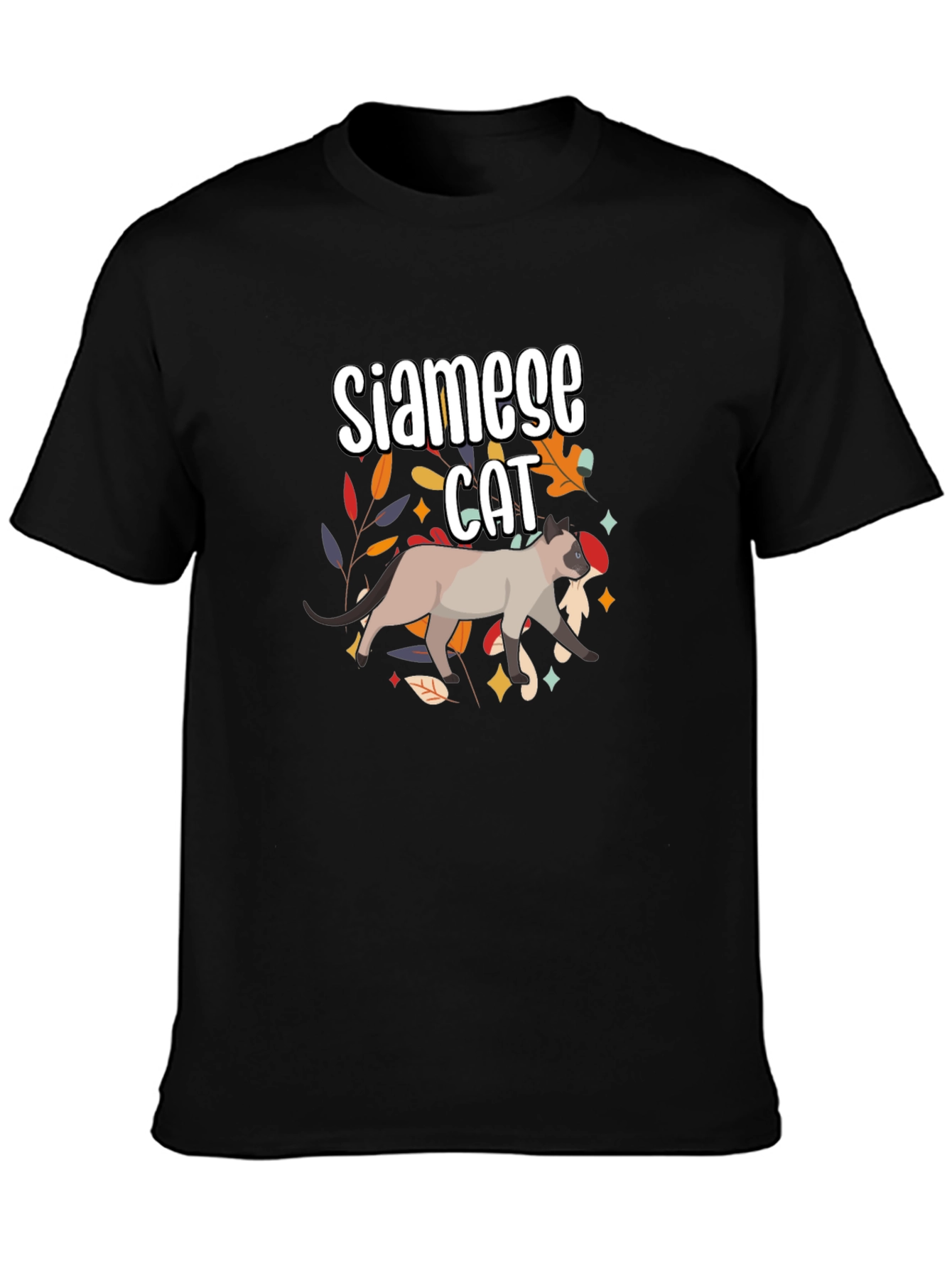 Siamese Cat Graphic T-Shirt