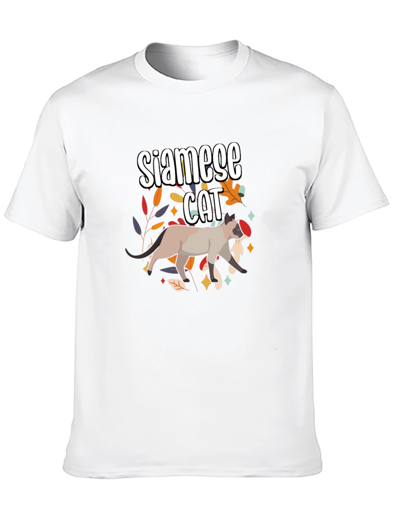 Siamese Cat Graphic T-Shirt