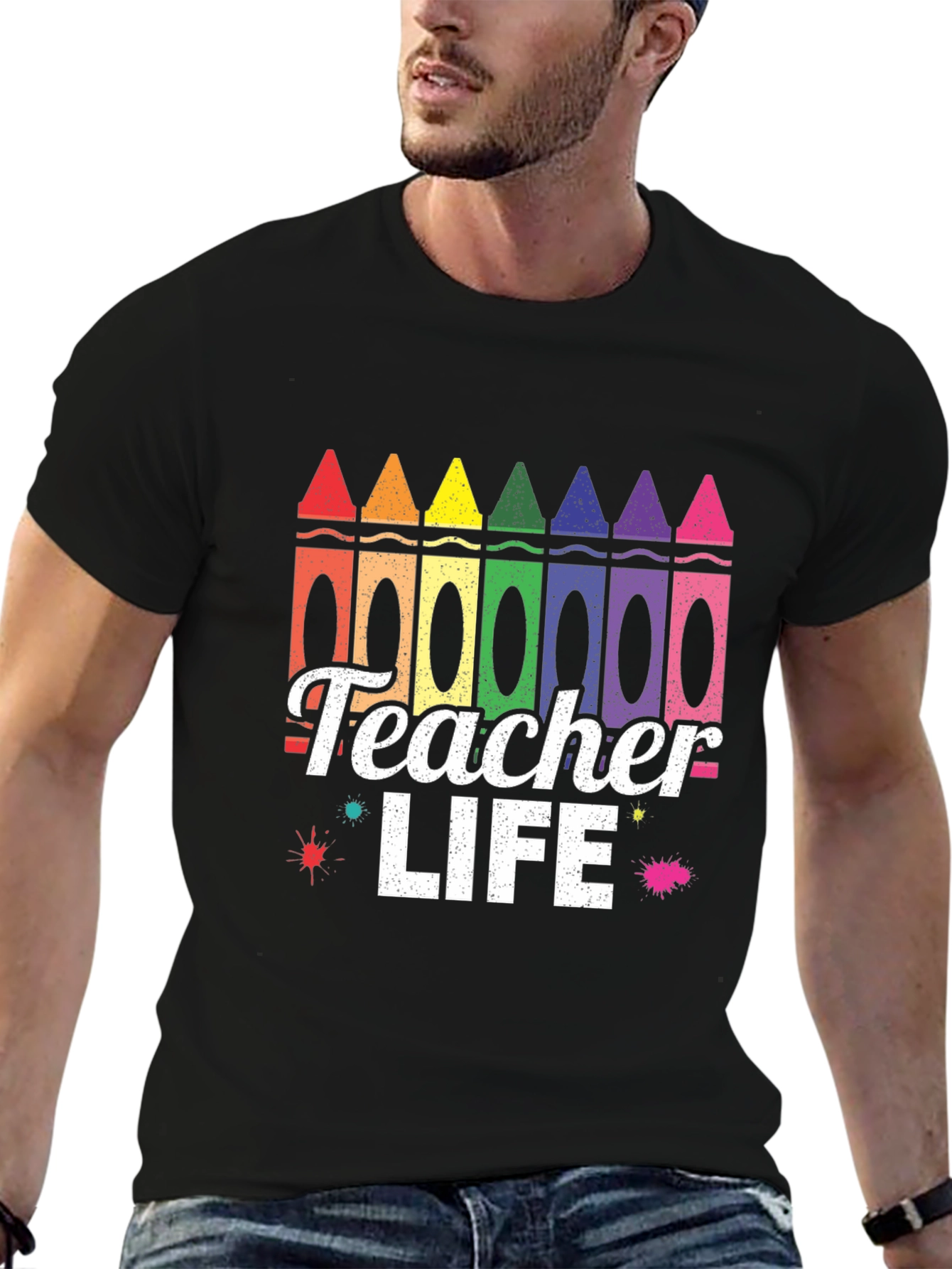 Teacher Life Crayon T-Shirt