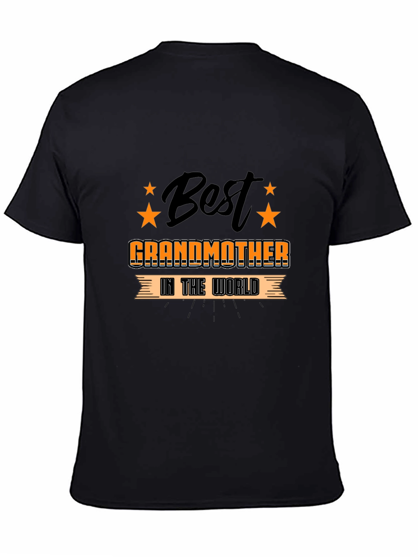 Best Grandmother in the World Black T-Shirt