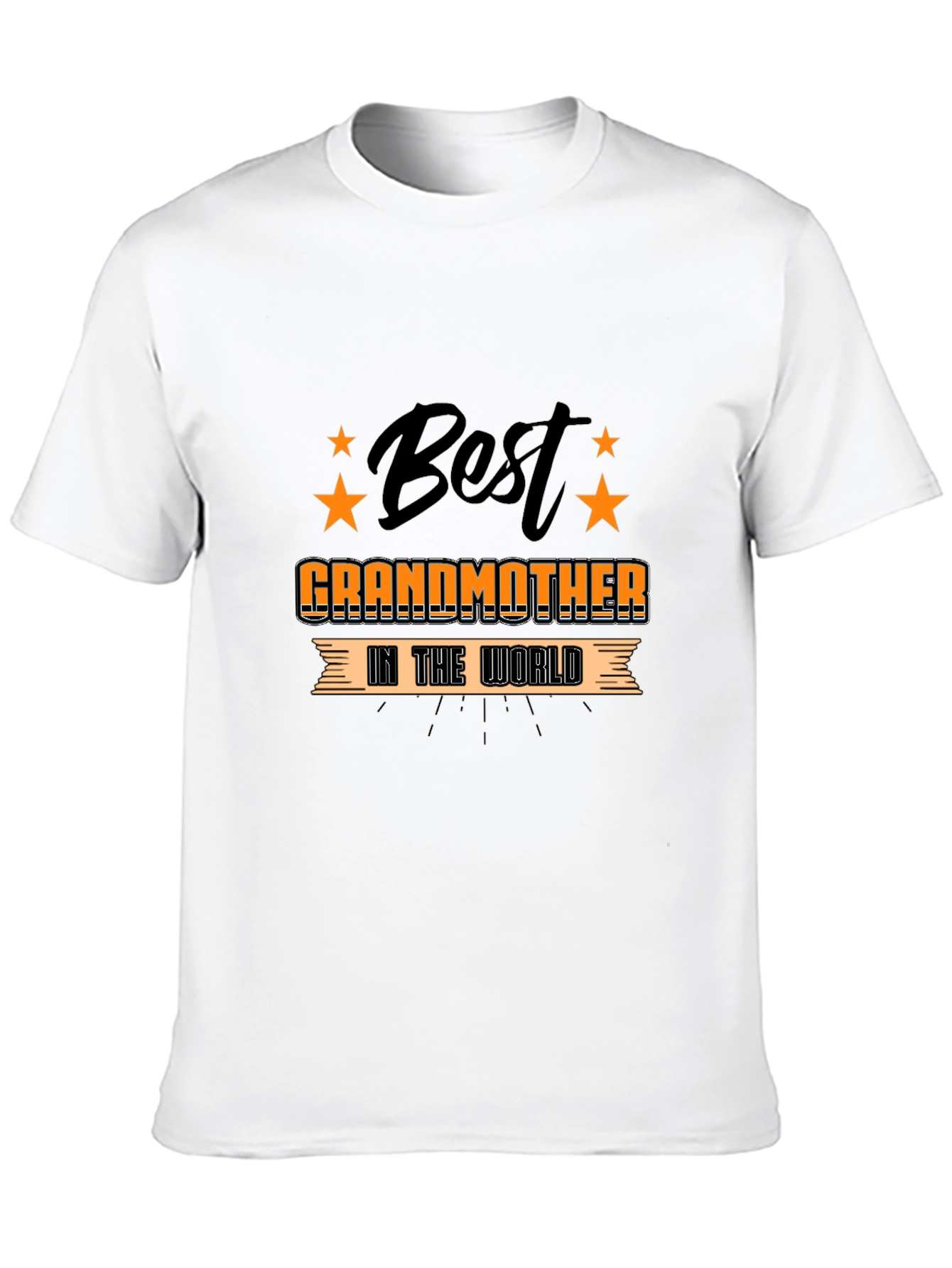 Best Grandmother in the World Black T-Shirt