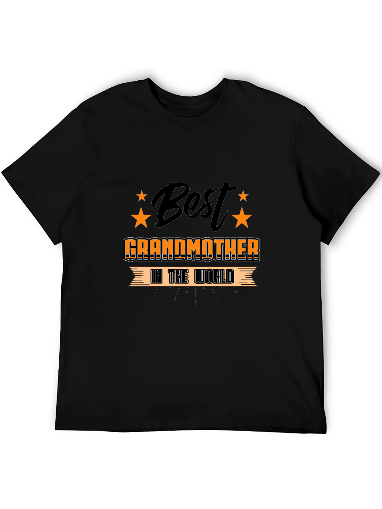Best Grandmother in the World Black T-Shirt
