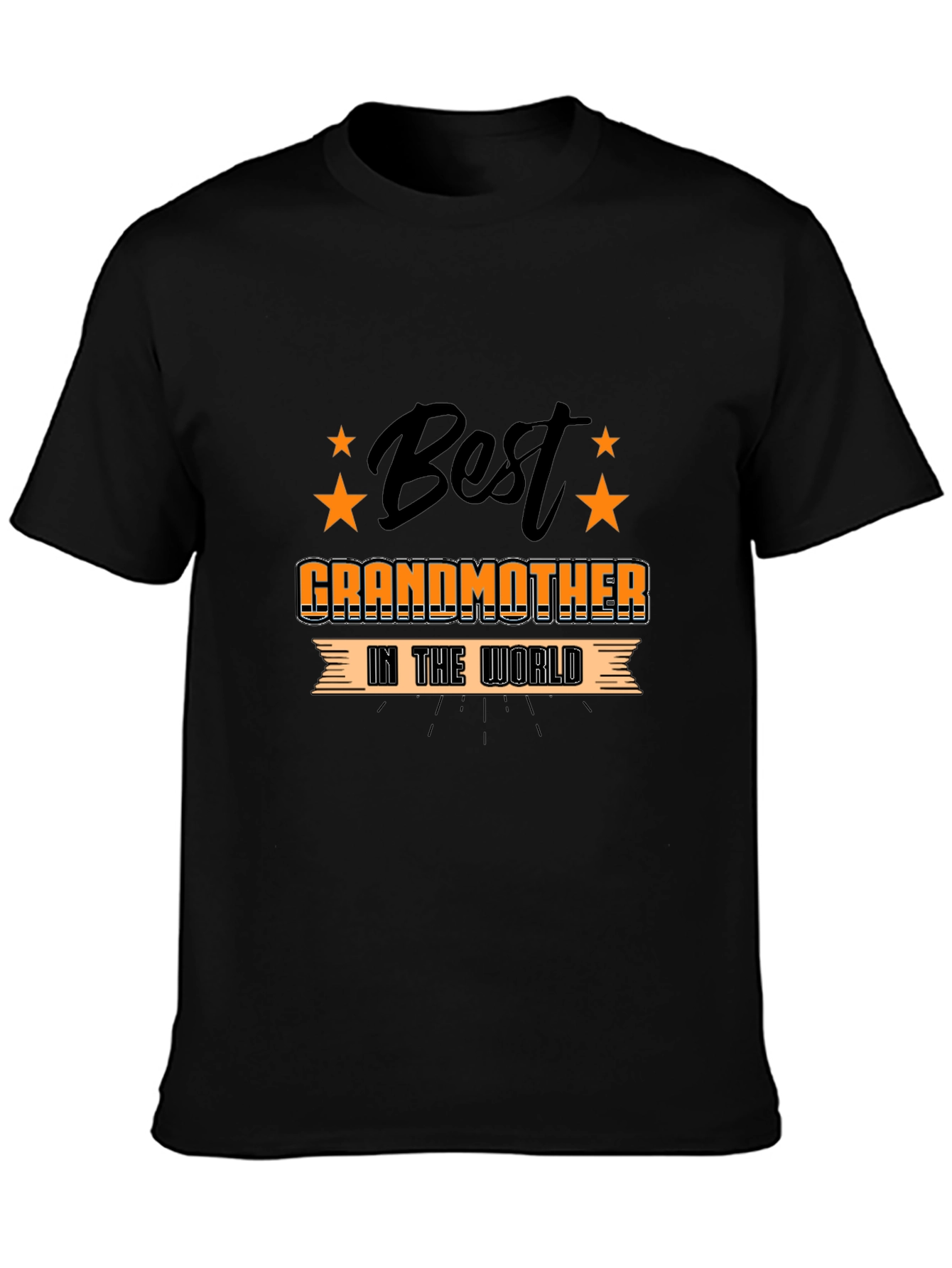 Best Grandmother in the World Black T-Shirt