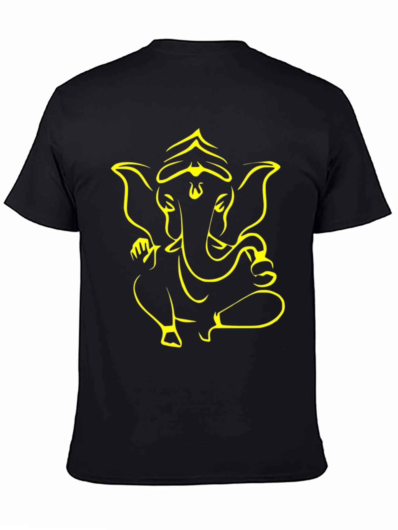 Ganesha Graphic Tee - Black Cotton Blend