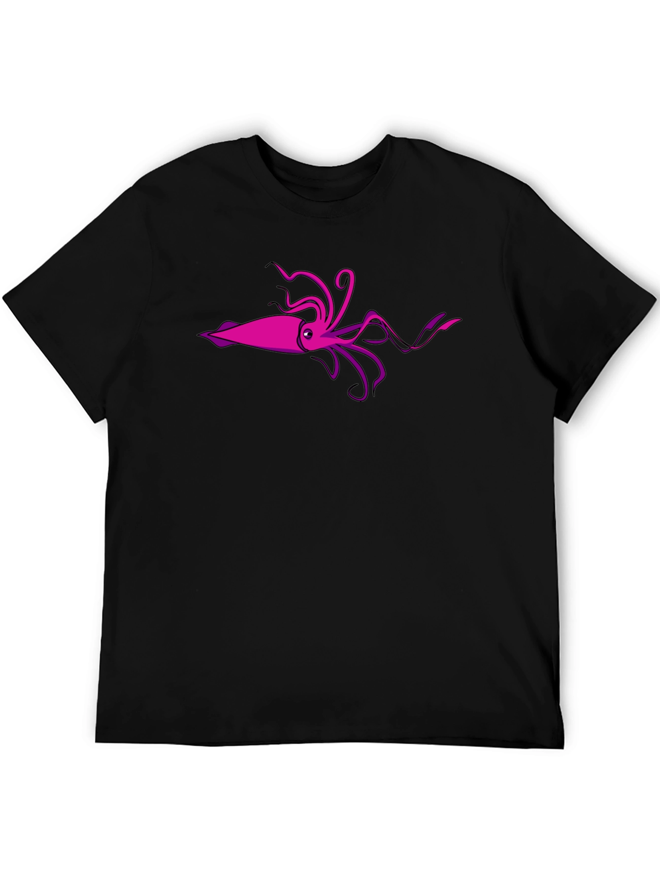 Squid Graphic T-Shirt - Black Cotton Tee