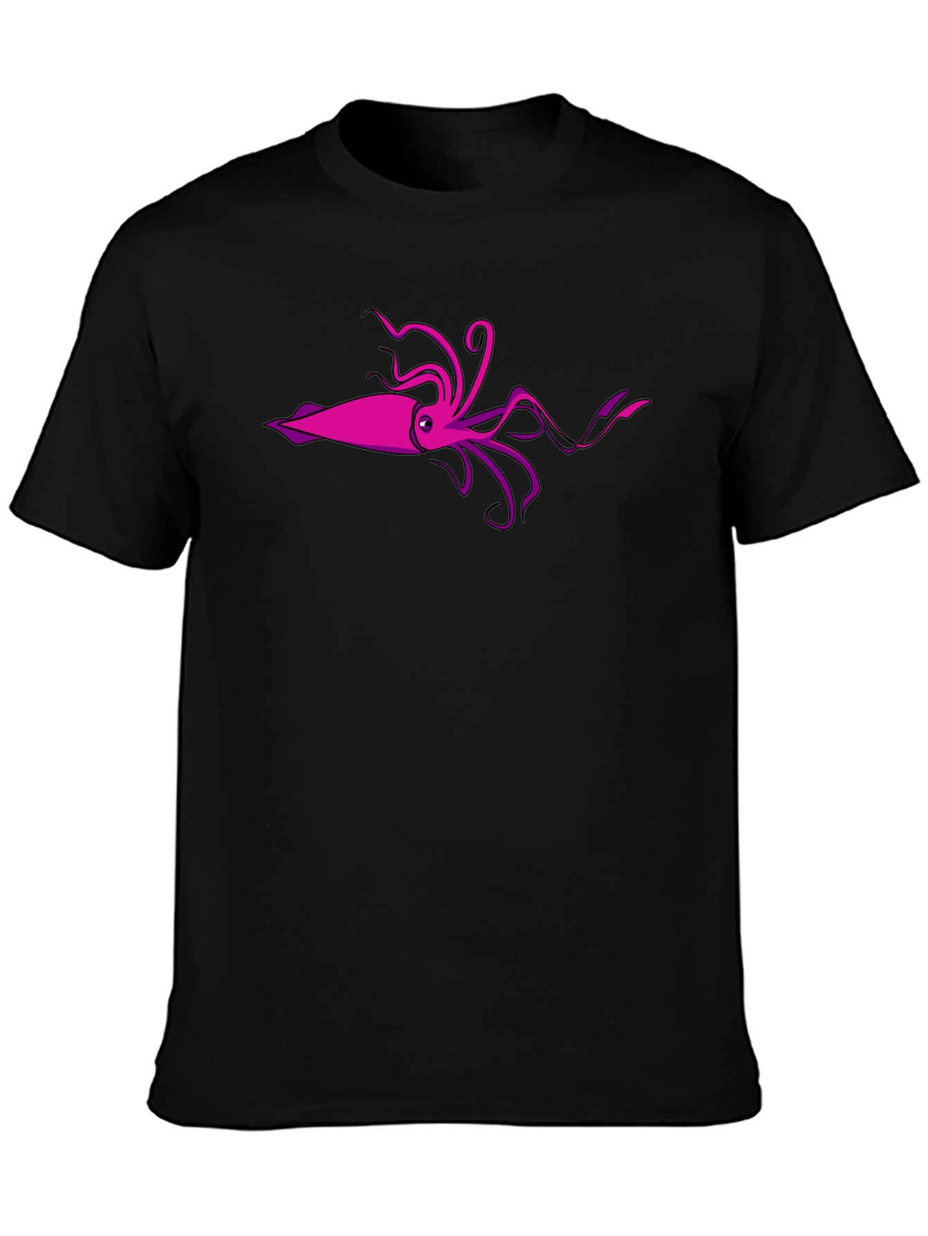 Squid Graphic T-Shirt - Black Cotton Tee