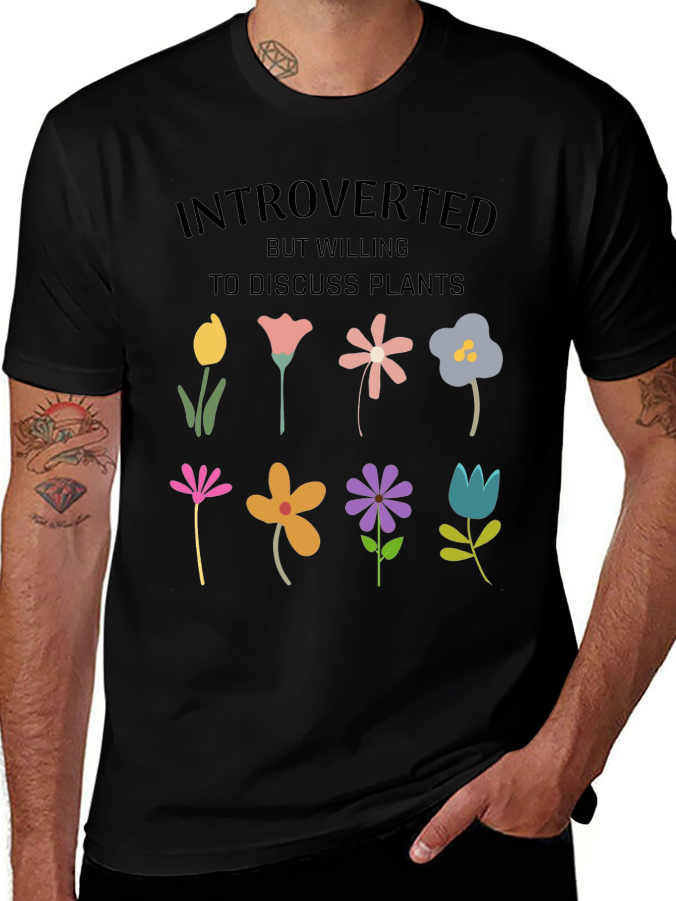 Introverted Plants Graphic Tee