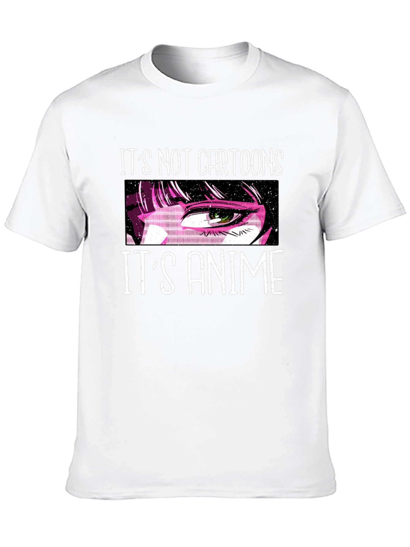 Its Not Cartoons Its Anime Black T-Shirt