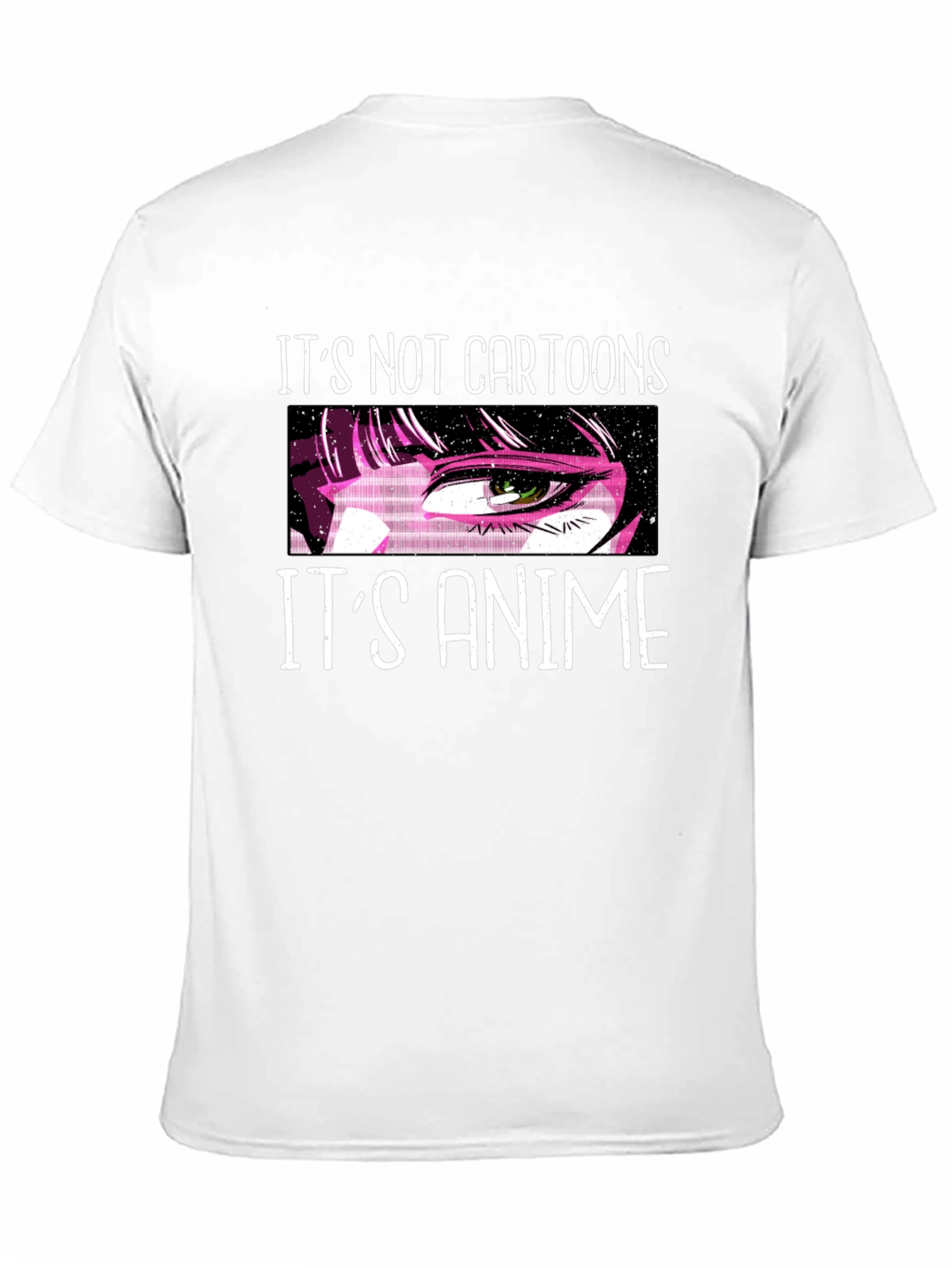 Its Not Cartoons Its Anime Black T-Shirt