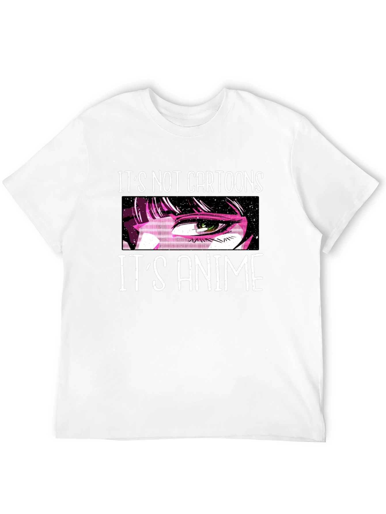 Its Not Cartoons Its Anime Black T-Shirt