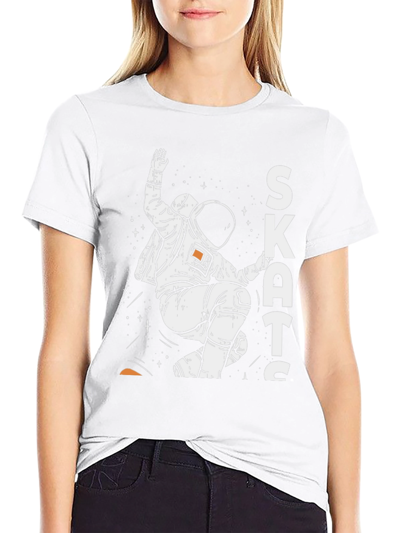 Skates Astronaut Graphic T-Shirt