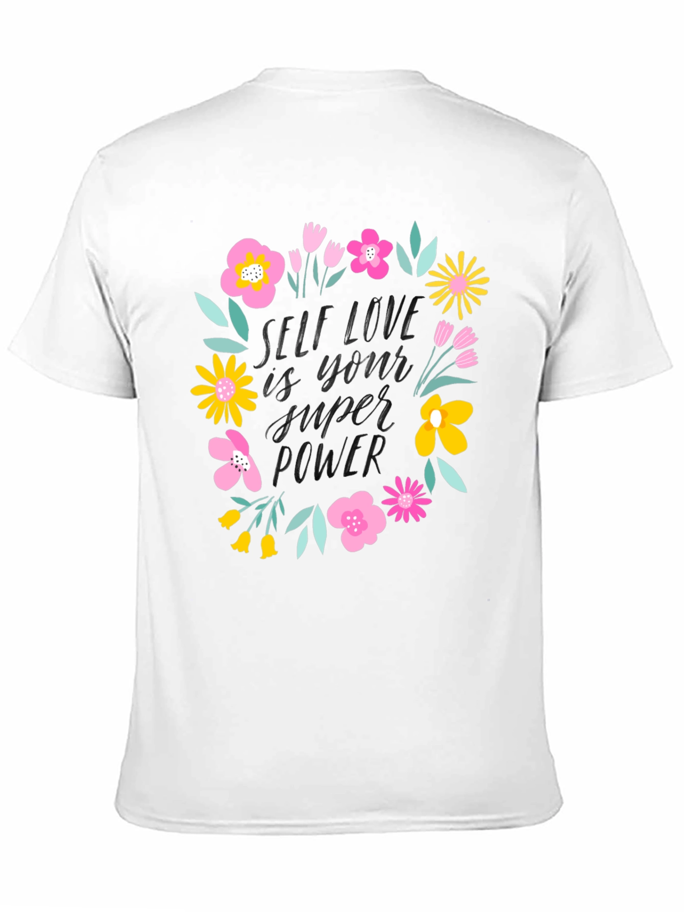 Self Love Super Power Graphic Tee - Black